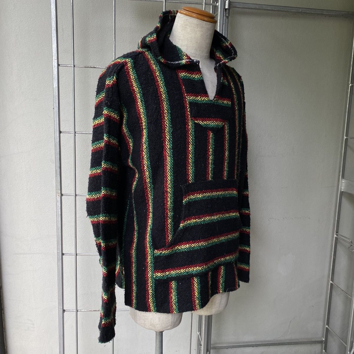 Vintage Black Rasta Striped Baja Hoodie Size US L / EU 52-54 / 3 - 11 Thumbnail
