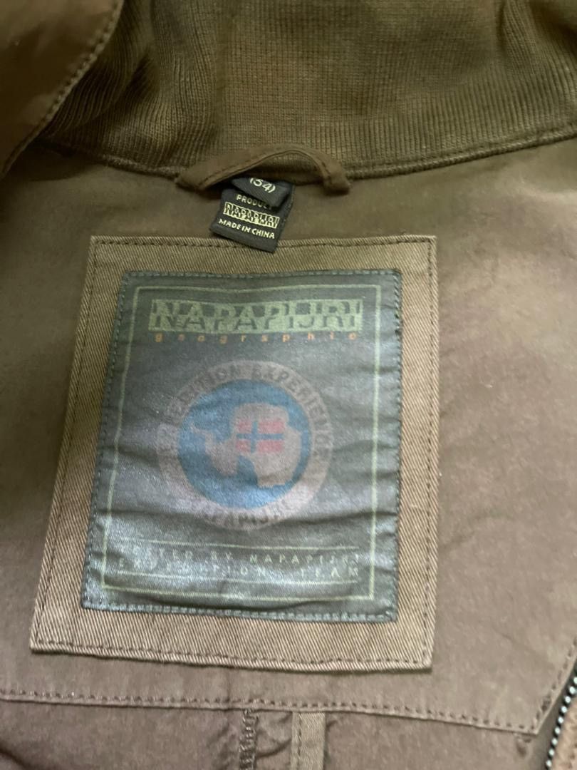Napapijri Vintage Napapijri Geographic Zip-Up Jacket Brown Earth Tone Size US M / EU 48-50 / 2 - 3 Thumbnail
