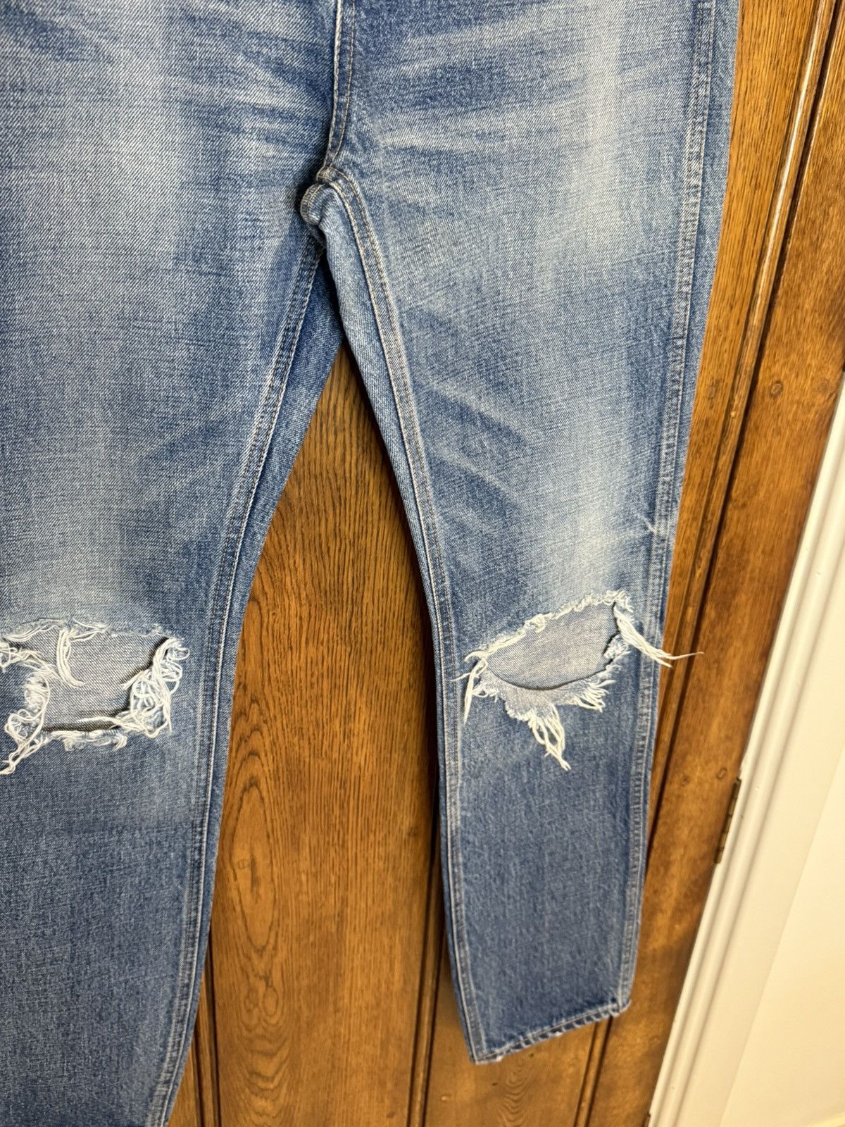 Celine FW20 Celine knee blowout Hedi Slimane union wash jeans 29 Size US 29 - 18 Thumbnail