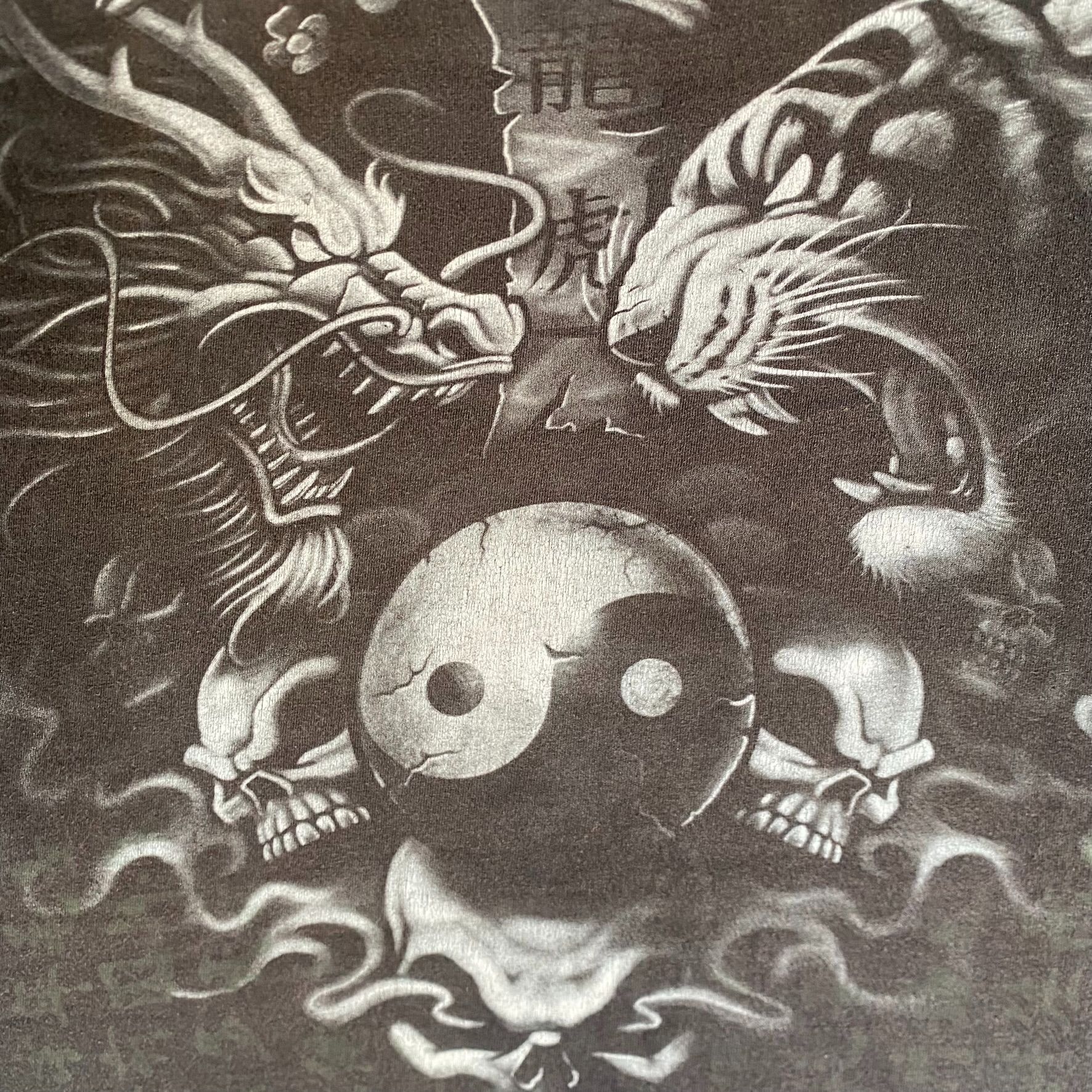Japanese Brand Vintage Y2K Japan Yin Yang Shirt Punk Tiger Dragon Grunge Te Size US XL / EU 56 / 4 - 3 Thumbnail
