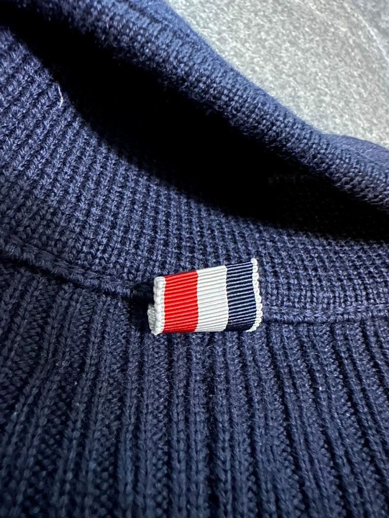 Thom Browne Thom Browne men's dark blue knit jacket-2507 Size US S / EU 44-46 / 1 - 5 Thumbnail