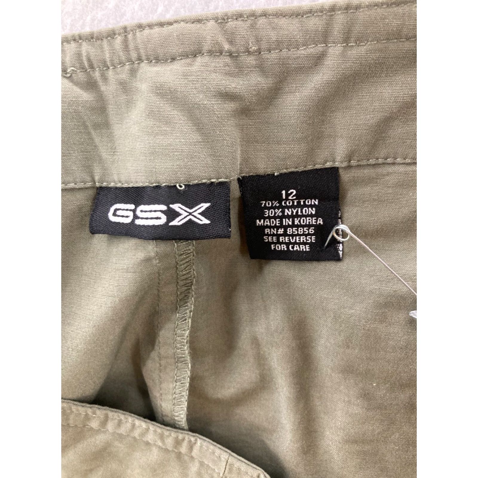 Vintage GSX Skirt Womens 12 Beige Short Solid Straight & Pencil Size 34" / US 12 / IT 48 - 7 Thumbnail