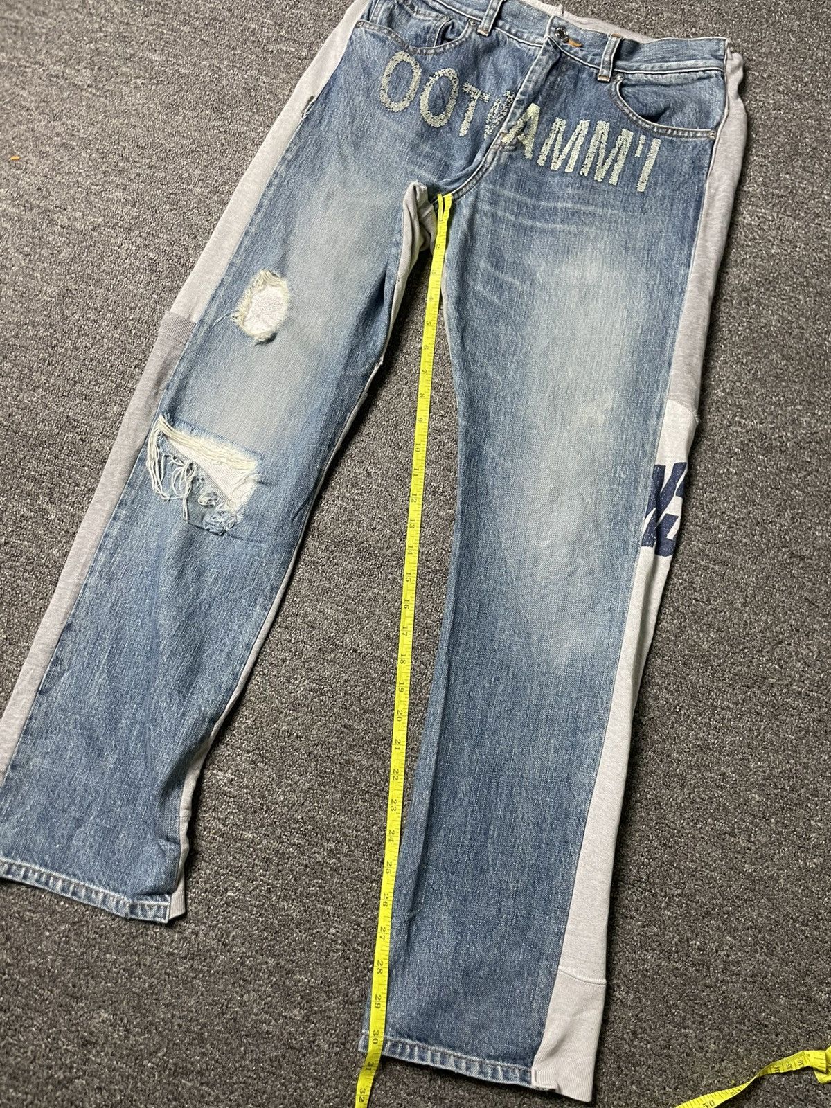 Undercover UNDERCOVER IMMADTOO HYBRID JEANS (90) Size US 30 / EU 46 - 10 Thumbnail