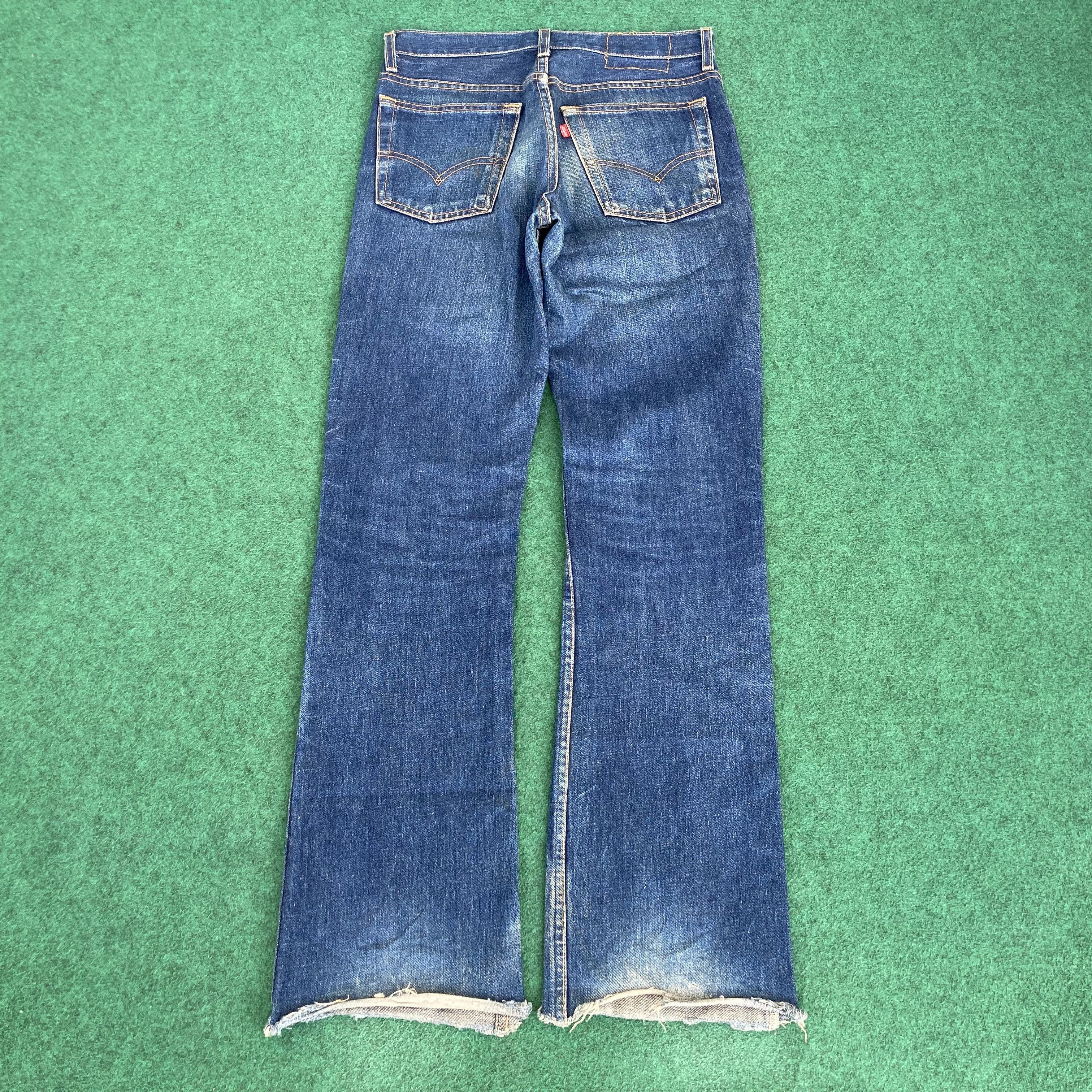 Levi's 30x33 Vtg Levis 517 Faded Blue Denim Flared Bootcut Jeans Size US 30 / EU 46 - 16 Thumbnail