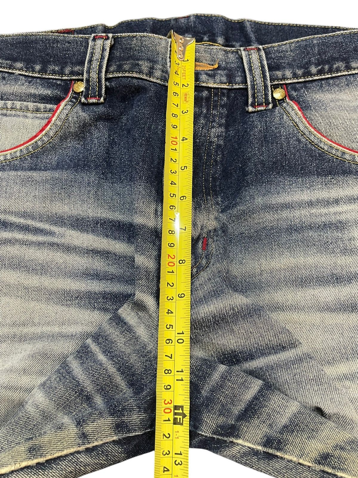 Edwin Y2K Japan Edwin Carpenter Buckle Faded Wash Wide Leg Baggy Size US 34 / EU 50 - 18 Thumbnail
