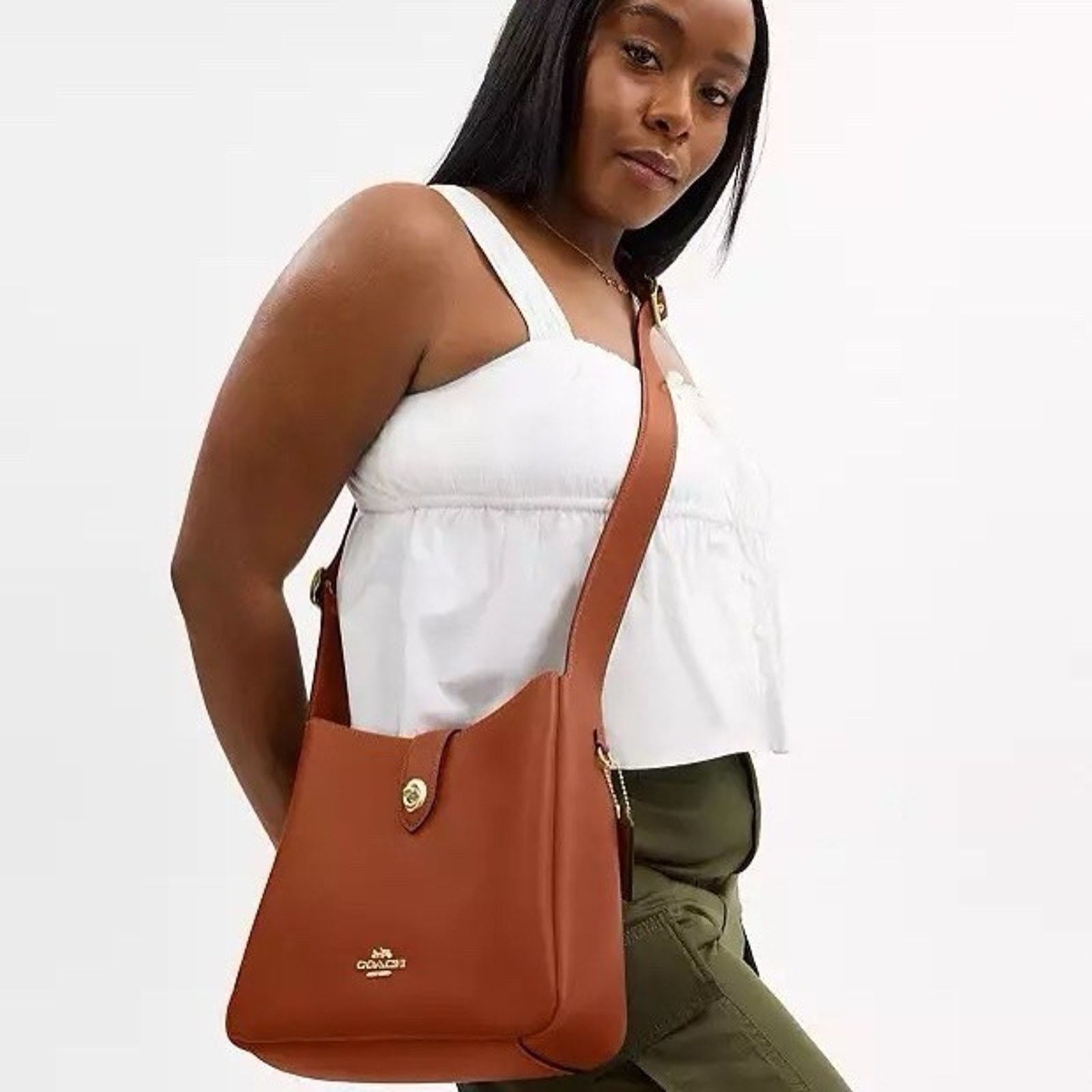 Coach NWT Coach Hadley Convertible Crossbody CBH01 Gold/Tan Size ONE SIZE - 10 Thumbnail