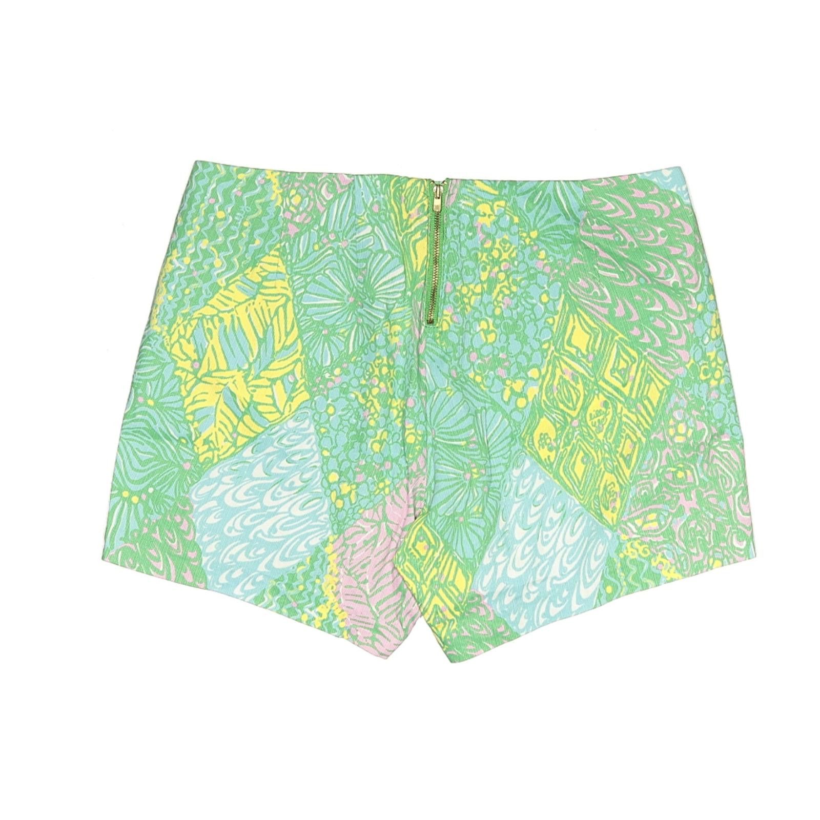Other Lilly Pulitzer Printed Green Vacation Shorts Size 4 Size 27" / US 4 / IT 40 - 2 Thumbnail