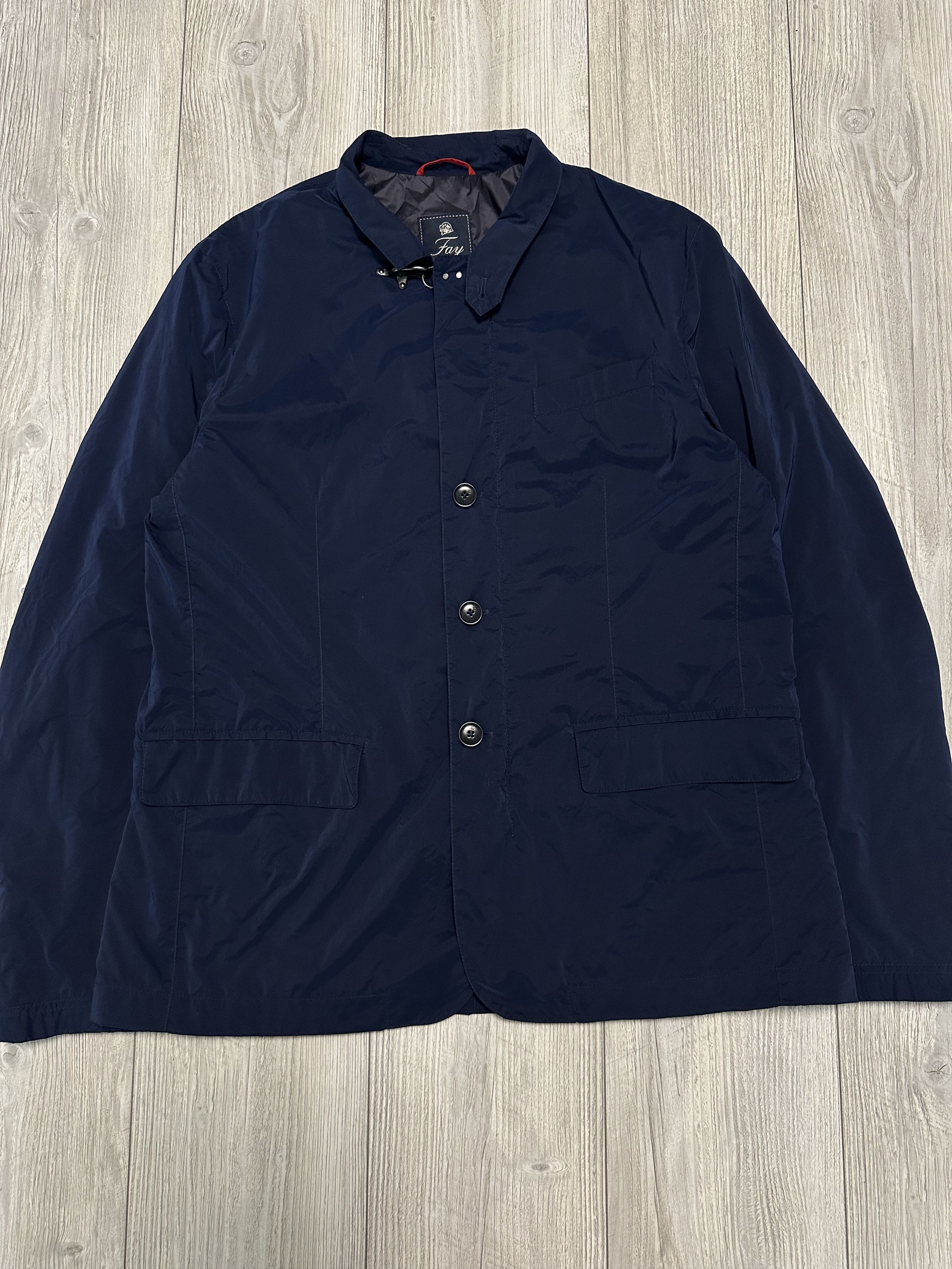 Fay FAY Men Light Jacket NAM19360660 Pie Blue Size US XXL / EU 58 / 5 - 1 Thumbnail