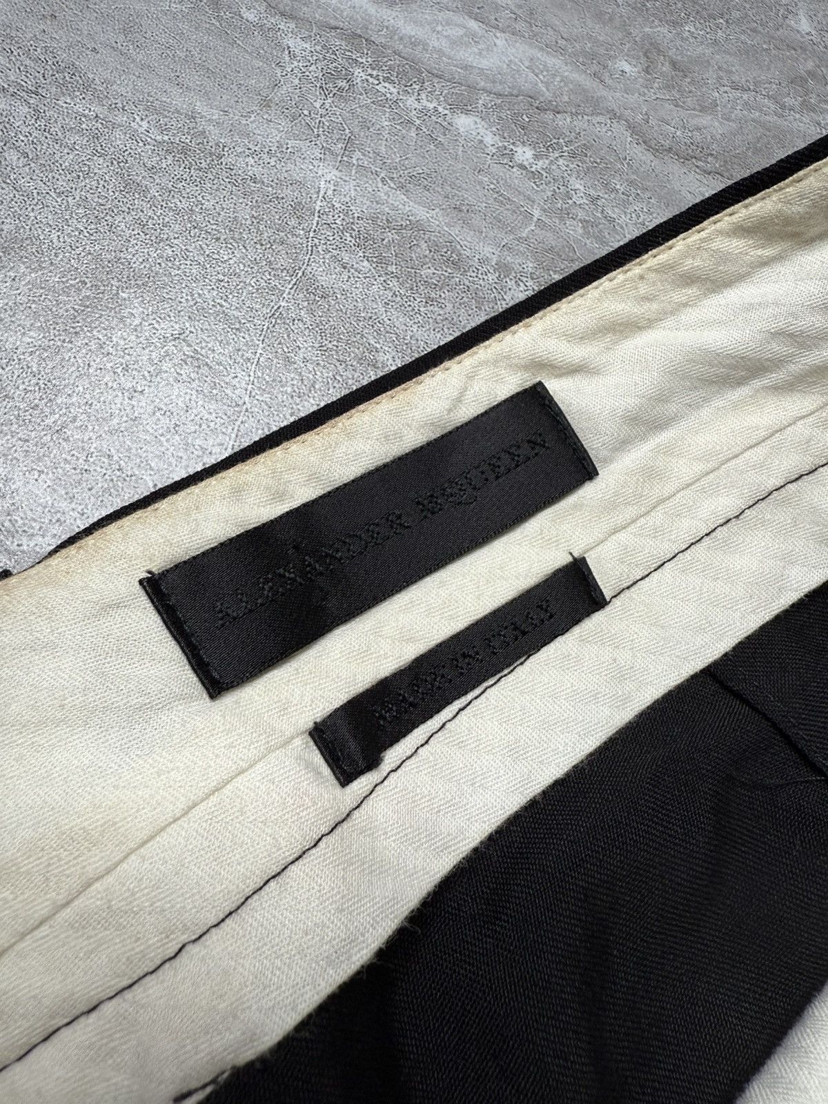 Alexander McQueen Alexander Mcqueen A/W 04 “Texist” Gold Sideband Wool Trouser Size US 31 - 12 Thumbnail