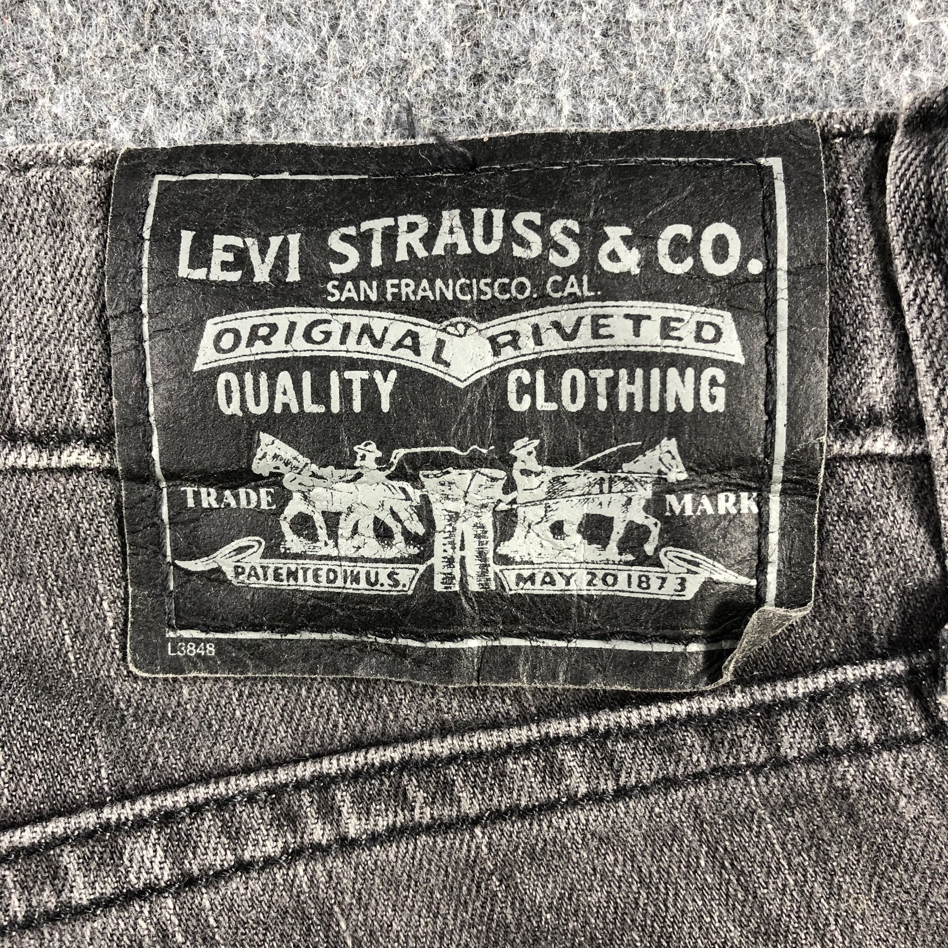 Levi's Vintage Faded Black Levis 514 Jeans-J2428 Size US 34 / EU 50 - 5 Thumbnail