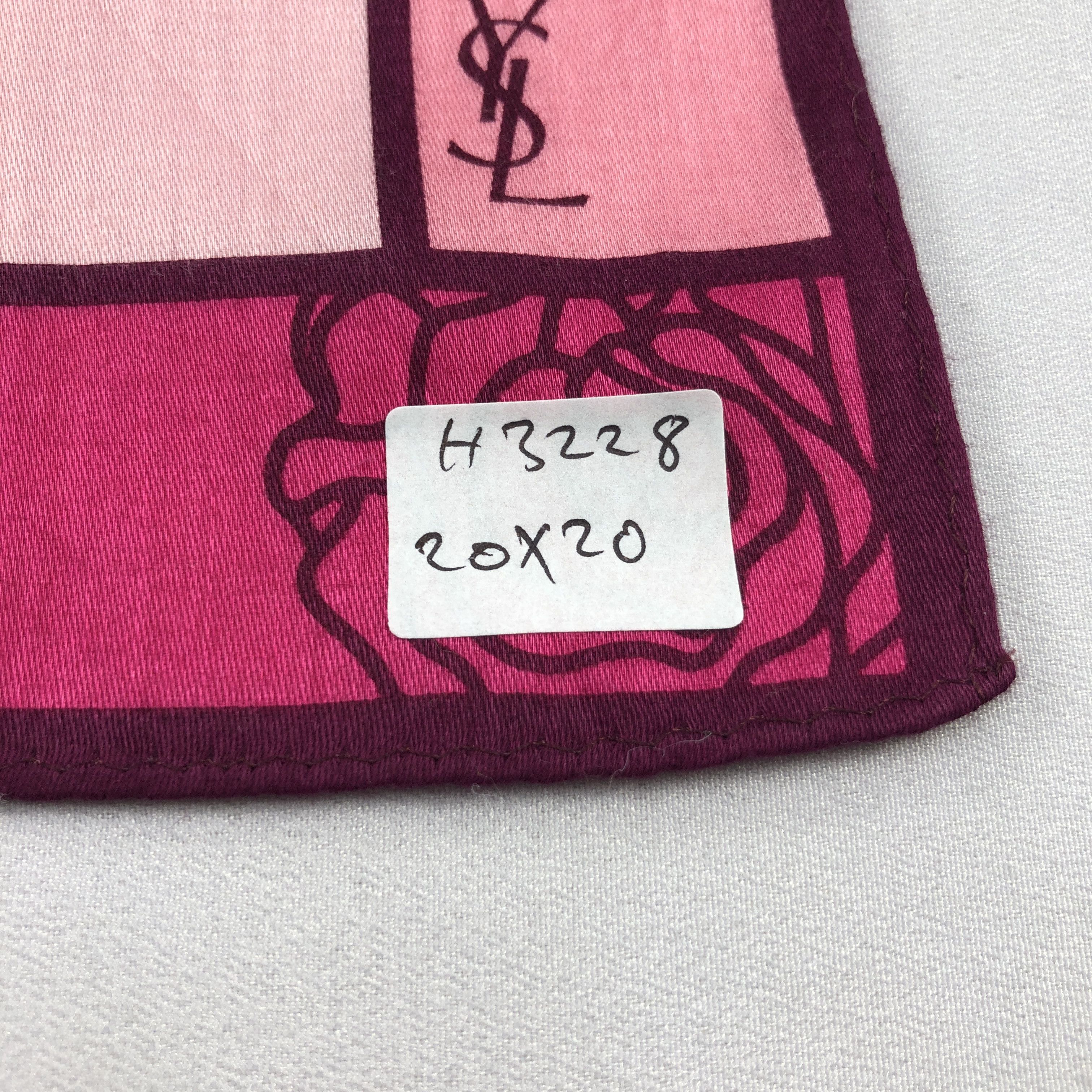 Yves Saint Laurent YSL Handkerchief Neckerchief Bandana H3228 Size ONE SIZE - 5 Thumbnail