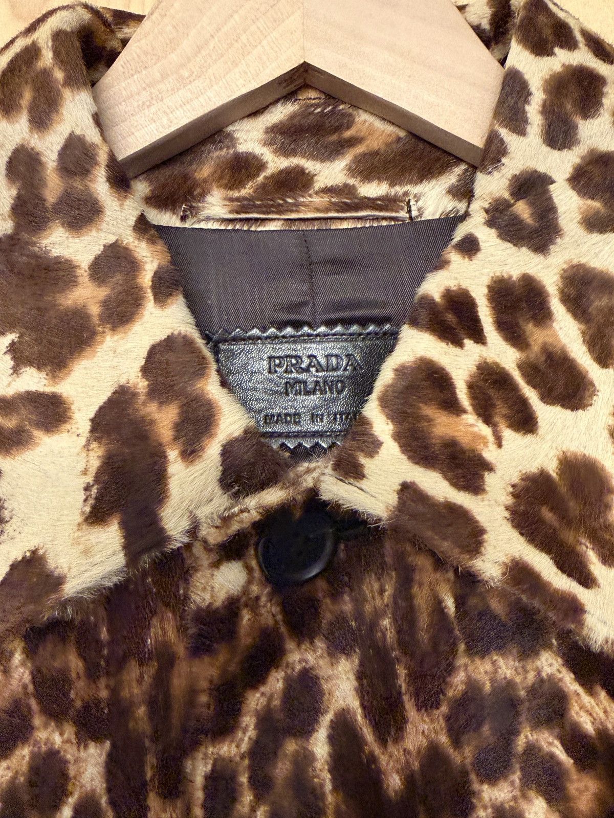 Prada PRADA Men’s Leopard Calf Hair Coat 46 Small VERY RARE GRAIL Size US S / EU 44-46 / 1 - 4 Thumbnail