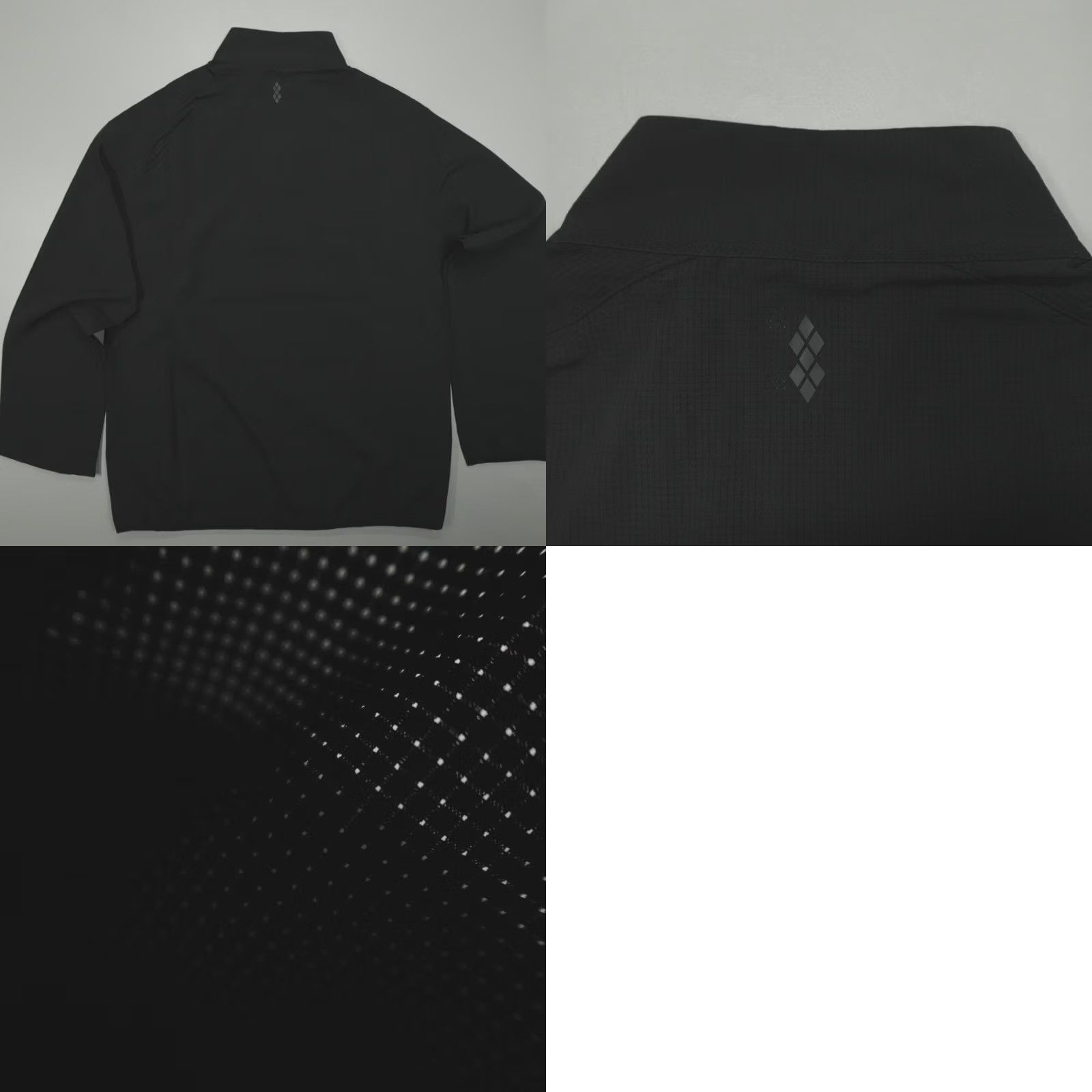 Vintage 7 Diamonds Pullover Mens M Black Oxygenate 1/4 Zip Quick Dry Stretch Anti-Odor Size US M / EU 48-50 / 2 - 8 Thumbnail