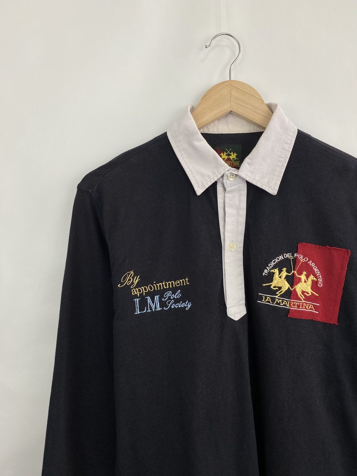 La Martina 🇺🇸 Vintage 90s La Martina Argentino Polo Longe Sleeve Rare Size US M / EU 48-50 / 2 - 2 Thumbnail