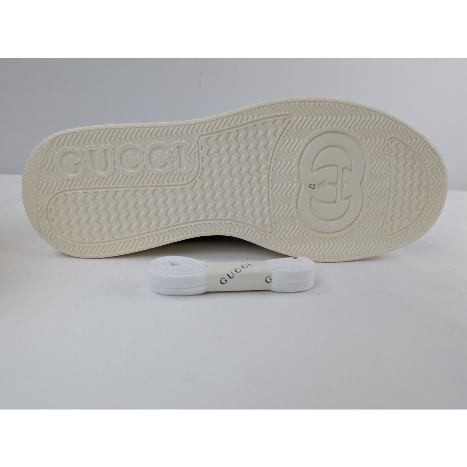 Gucci o1rshd1 GG Supreme leather-trimmed chunky sneakers in Brown Size US 12.5 / EU 45-46 - 13 Thumbnail