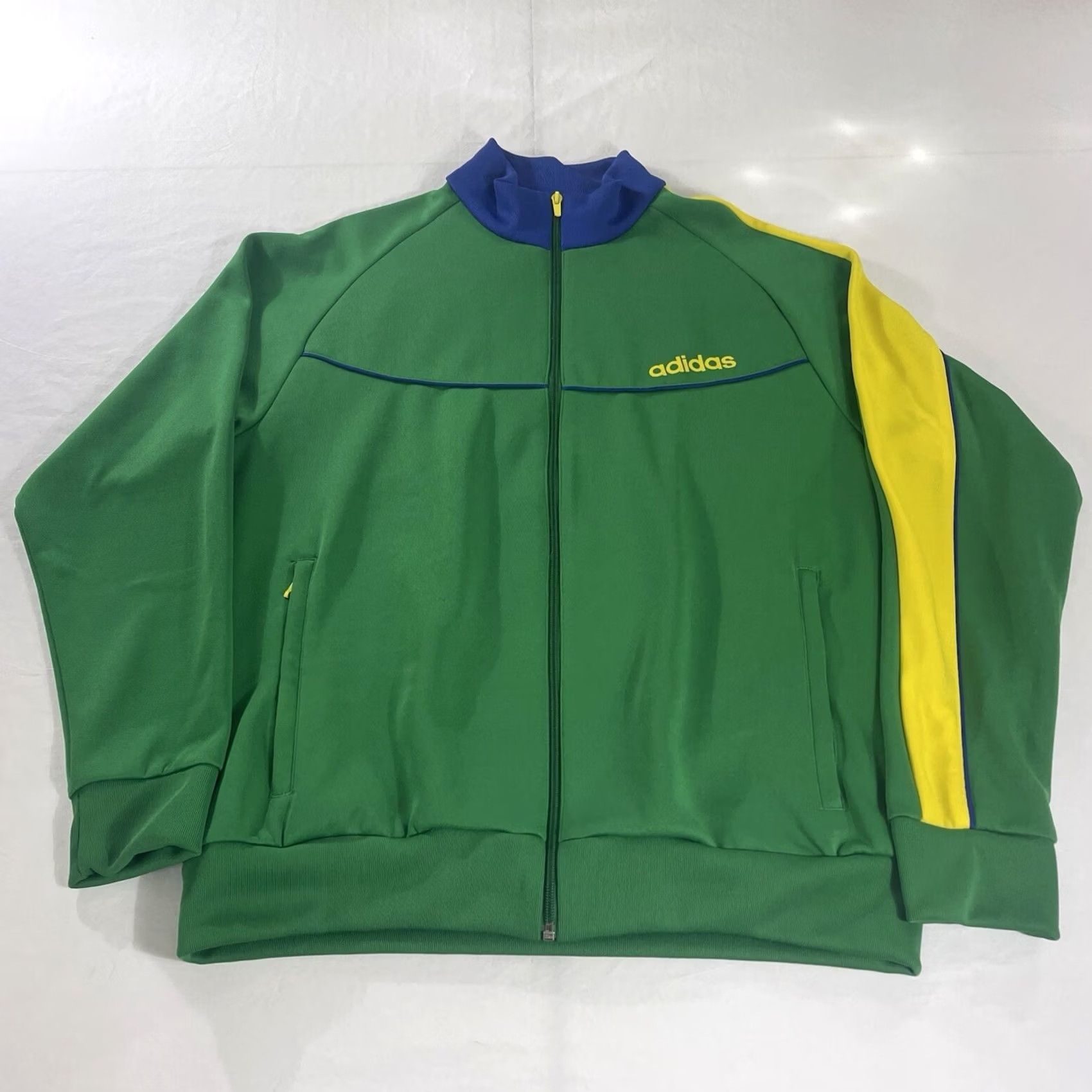 Adidas VINTAGE adidas Brazil Track Jacket Mens L Yellow Soccer Full Zip Pockets 2006 World Cup Germany Brasil Shirt Jacket Men Mens Size US L / EU 52-54 / 3 - 2 Thumbnail