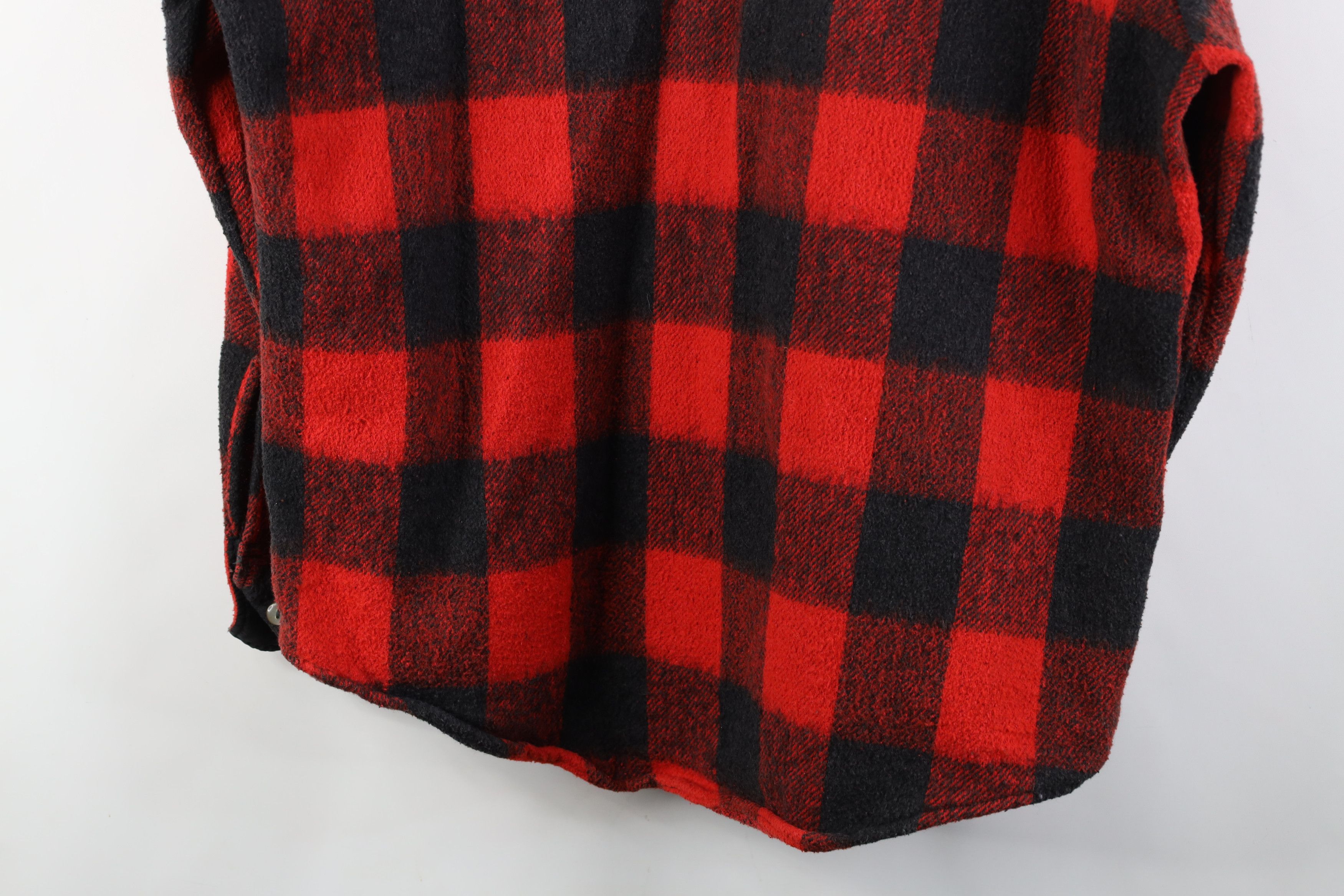 Vintage Vintage 50s 60s Streetwear Flannel Shirt Jacket Jac Plaid Size US L / EU 52-54 / 3 - 15 Thumbnail