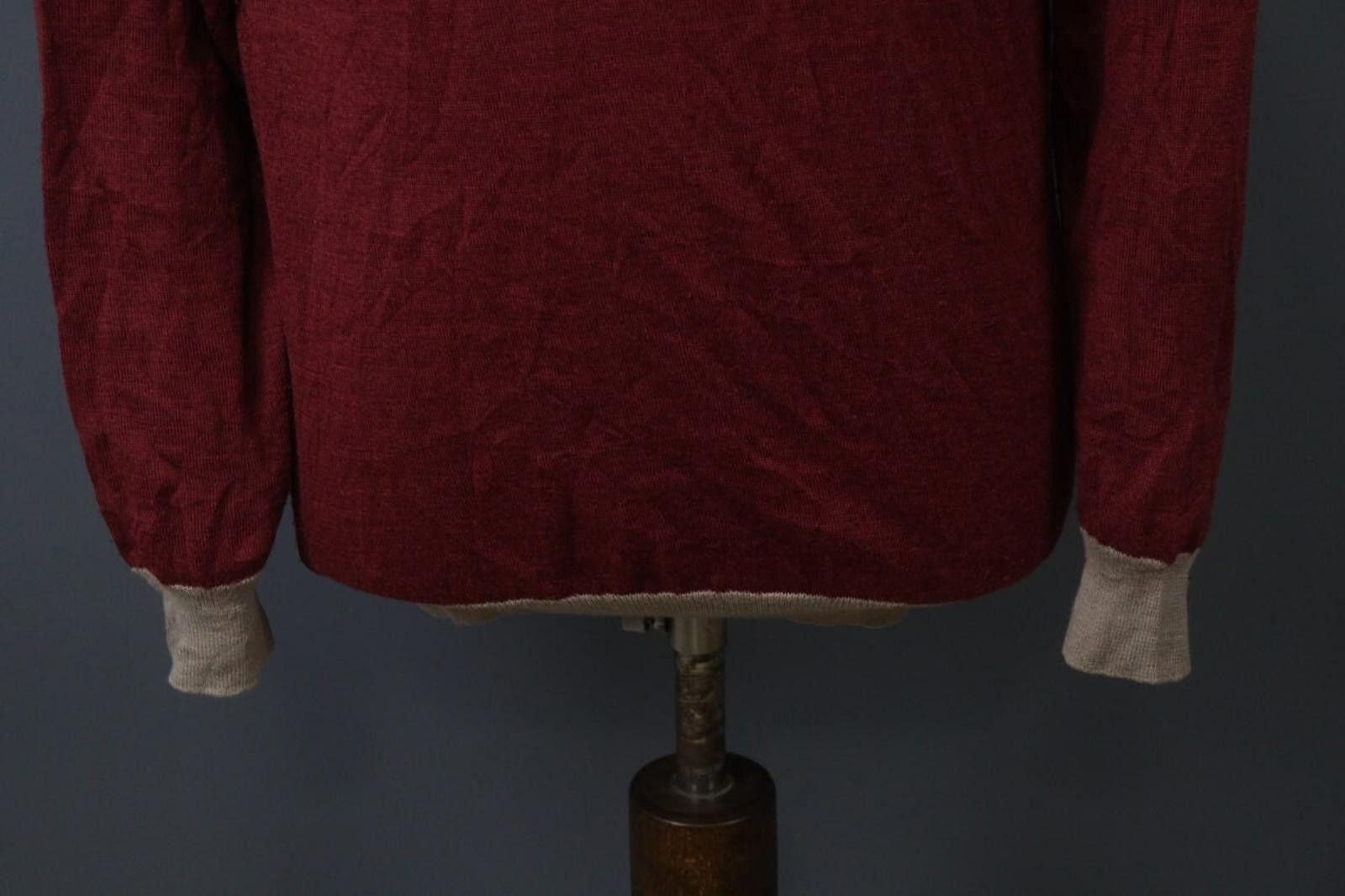 Kenzo Kenzo Red Wool Knitted Crew Pullover Sweater Size L Size L / US 10 / IT 46 - 3 Thumbnail