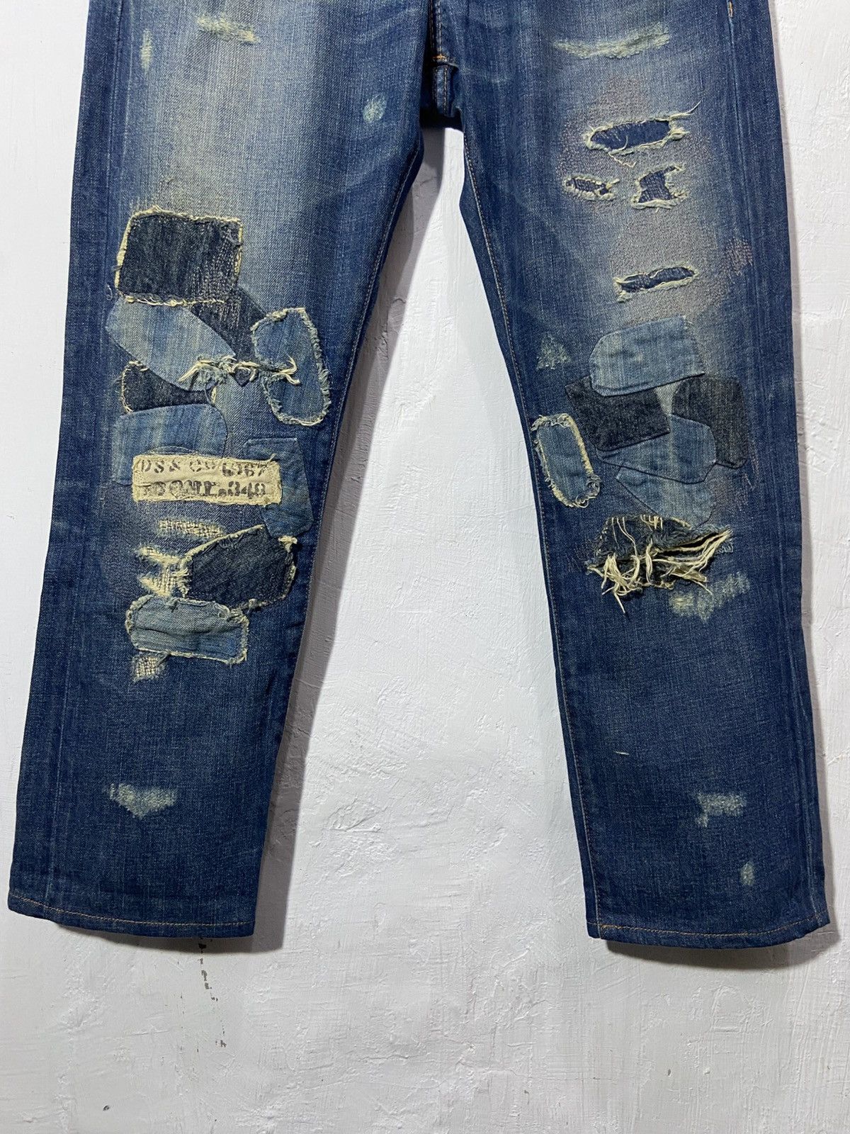 Denim & Supply Ralph Lauren Denim & Supply Ralph Lauren Distressed Denim Patchwork Jeans Size US 32 / EU 48 - 11 Thumbnail