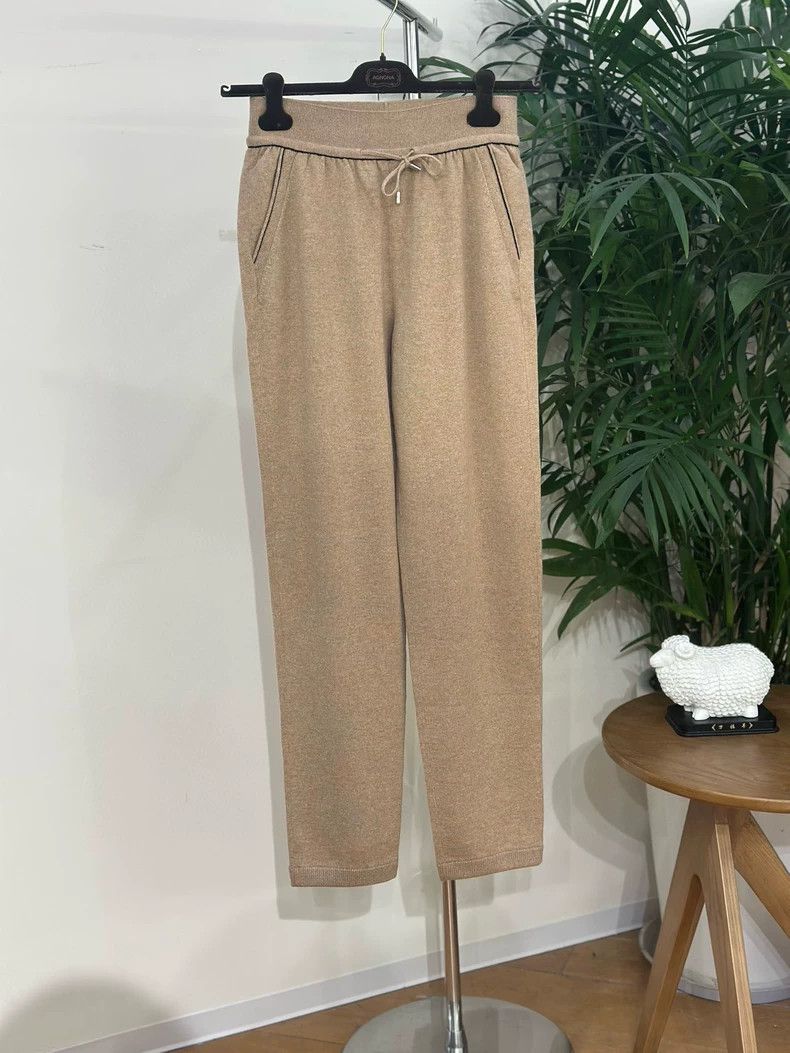 Loro Piana LORO PIANA Pieced cashmere knit trousers Size 27" / US 4 / IT 40 - 1 Thumbnail