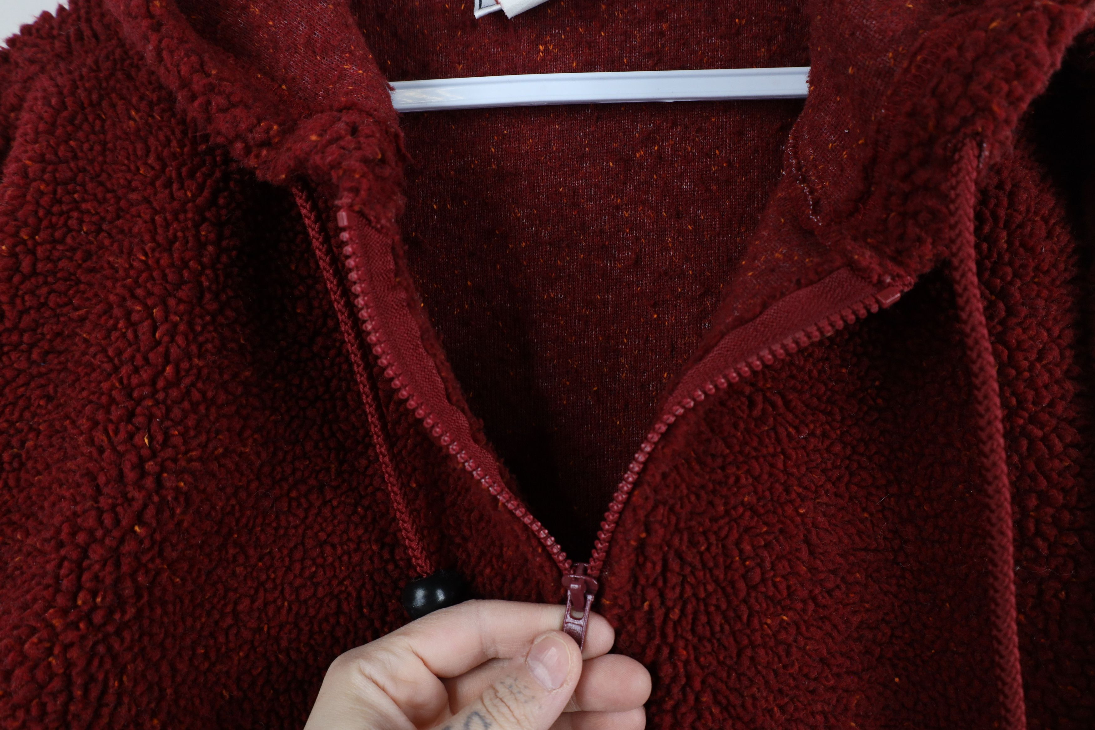 Vintage Vintage 90s Streetwear Cropped Deep Pile Fleece Hoodie USA Size M / US 6-8 / IT 42-44 - 7 Thumbnail