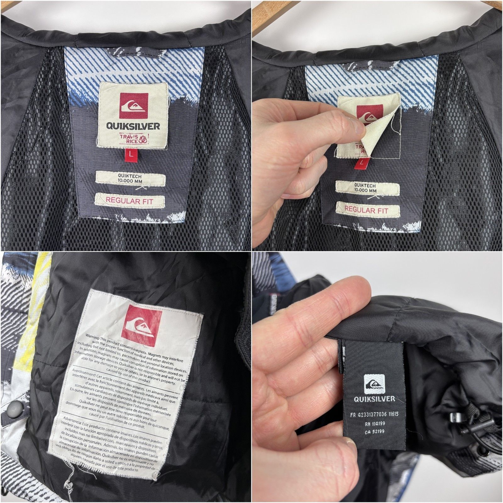 Quiksilver Quiksilver x Travis Rice Snowboard Pro Ski Jacket Mens L Size US L / EU 52-54 / 3 - 9 Thumbnail