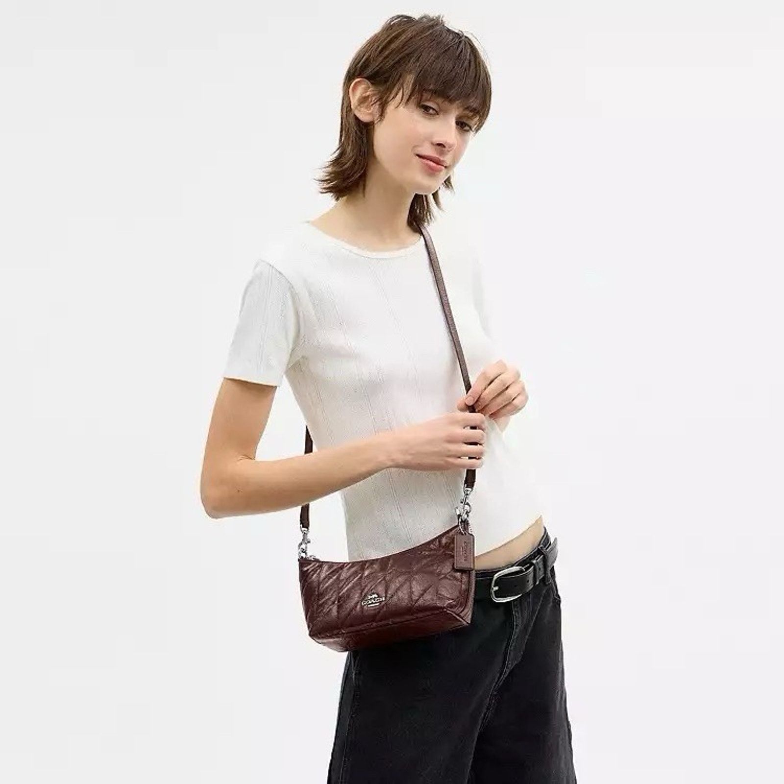 Coach NWT Coach Caitlin Shoulder Bag Quilting CDZ88 leather Maple Size ONE SIZE - 10 Thumbnail