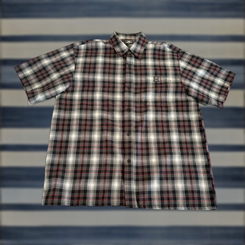 Vintage Lowrider Plaid Button-Up Short Sleeve Shirt Cholo Chicano Made in USA Mens XL Size US XL / EU 56 / 4 - 1 Thumbnail