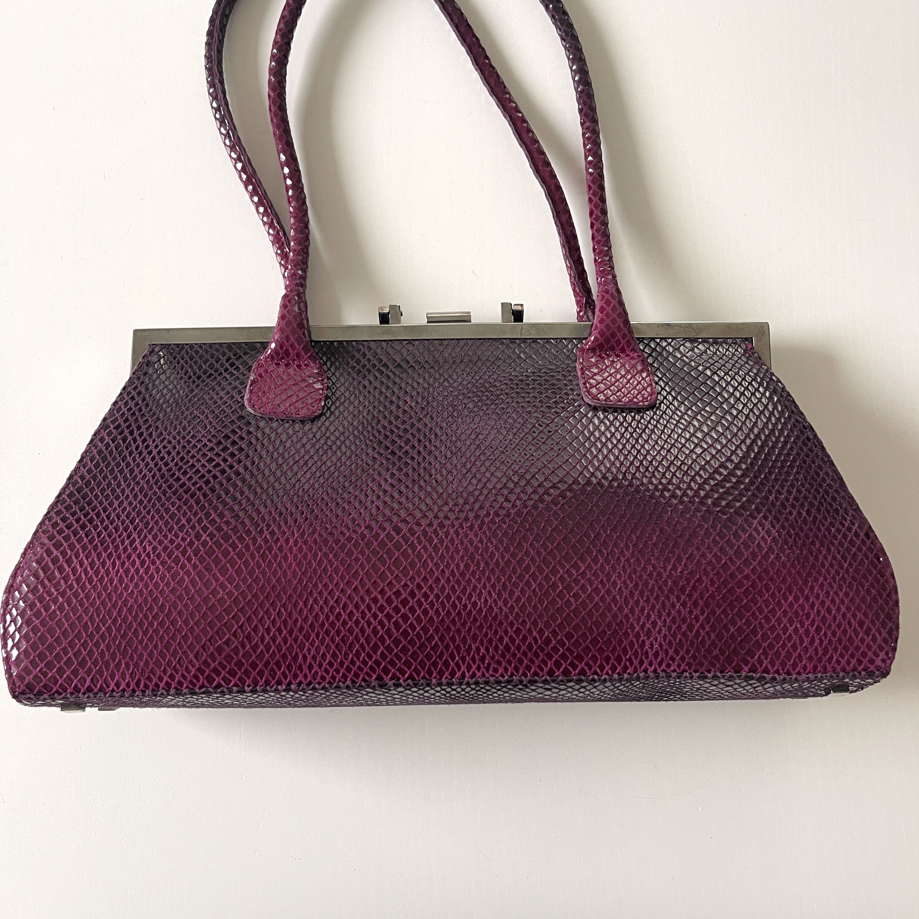 Stuart Weitzman STUART WEITZMAN Python Leather Bag Y2K style Size ONE SIZE - 10 Thumbnail