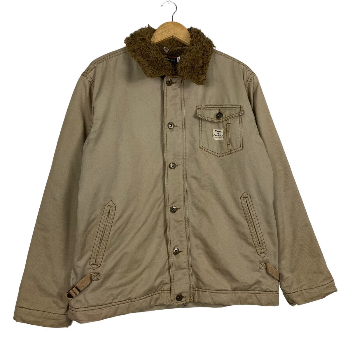Billabong × Japanese Brand Town n Country Sherpa Collar Jacket Size M Size US M / EU 48-50 / 2 - 3 Thumbnail