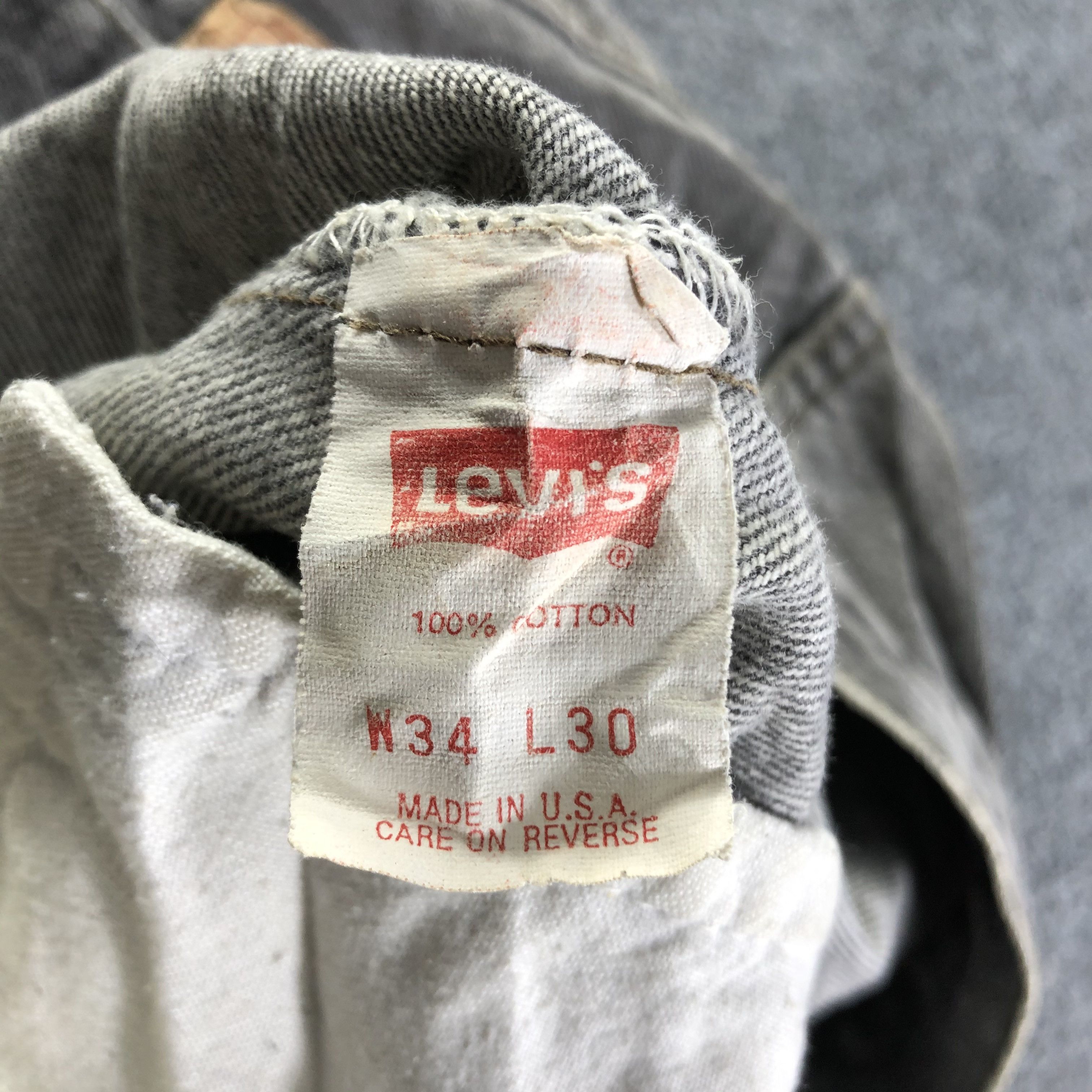 Levi's Vintage 90s Levis 501 Jeans-J3946 Size US 33 - 11 Thumbnail