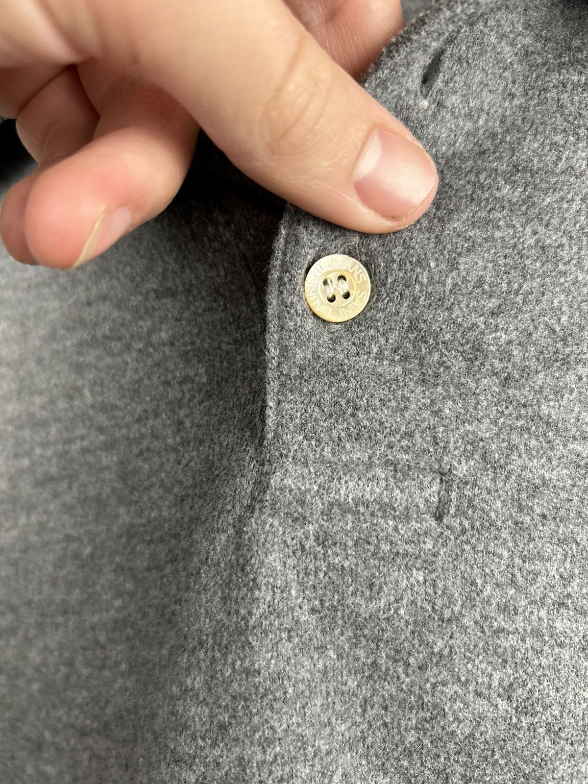 Saint Laurent Paris Saint Laurent Jeans Zip Fleece Size L / US 10 / IT 46 - 8 Thumbnail
