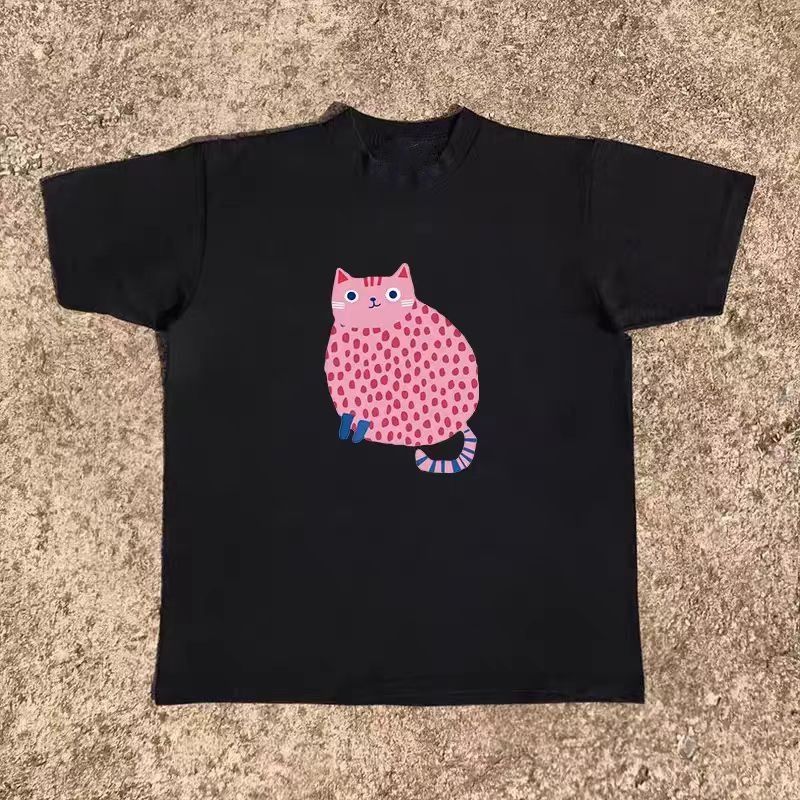 Vintage Black retro owl print cotton t-shirt Size US M / EU 48-50 / 2 - 1 Thumbnail