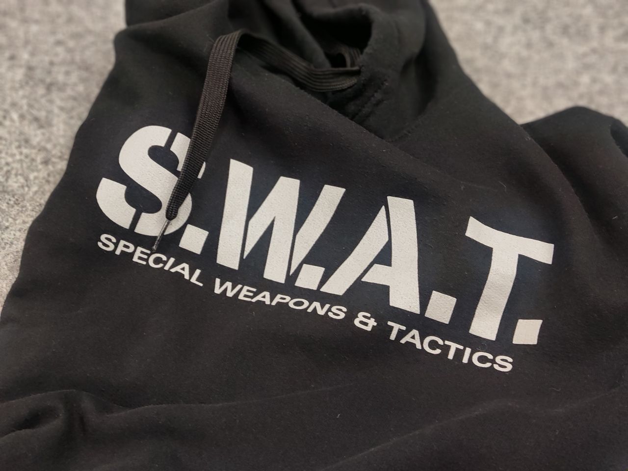 Japanese Brand Vintage S.W.A.T. Logo Black Classic Hoodie Y2K Style Size US L / EU 52-54 / 3 - 15 Thumbnail