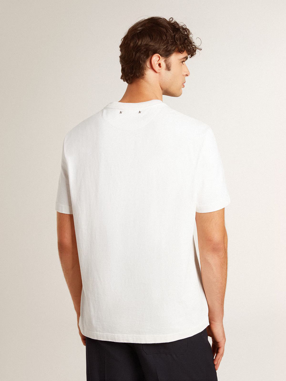 Golden Goose o1s22i1n1224 Cotton T-Shirt in White Size US L / EU 52-54 / 3 - 4 Thumbnail