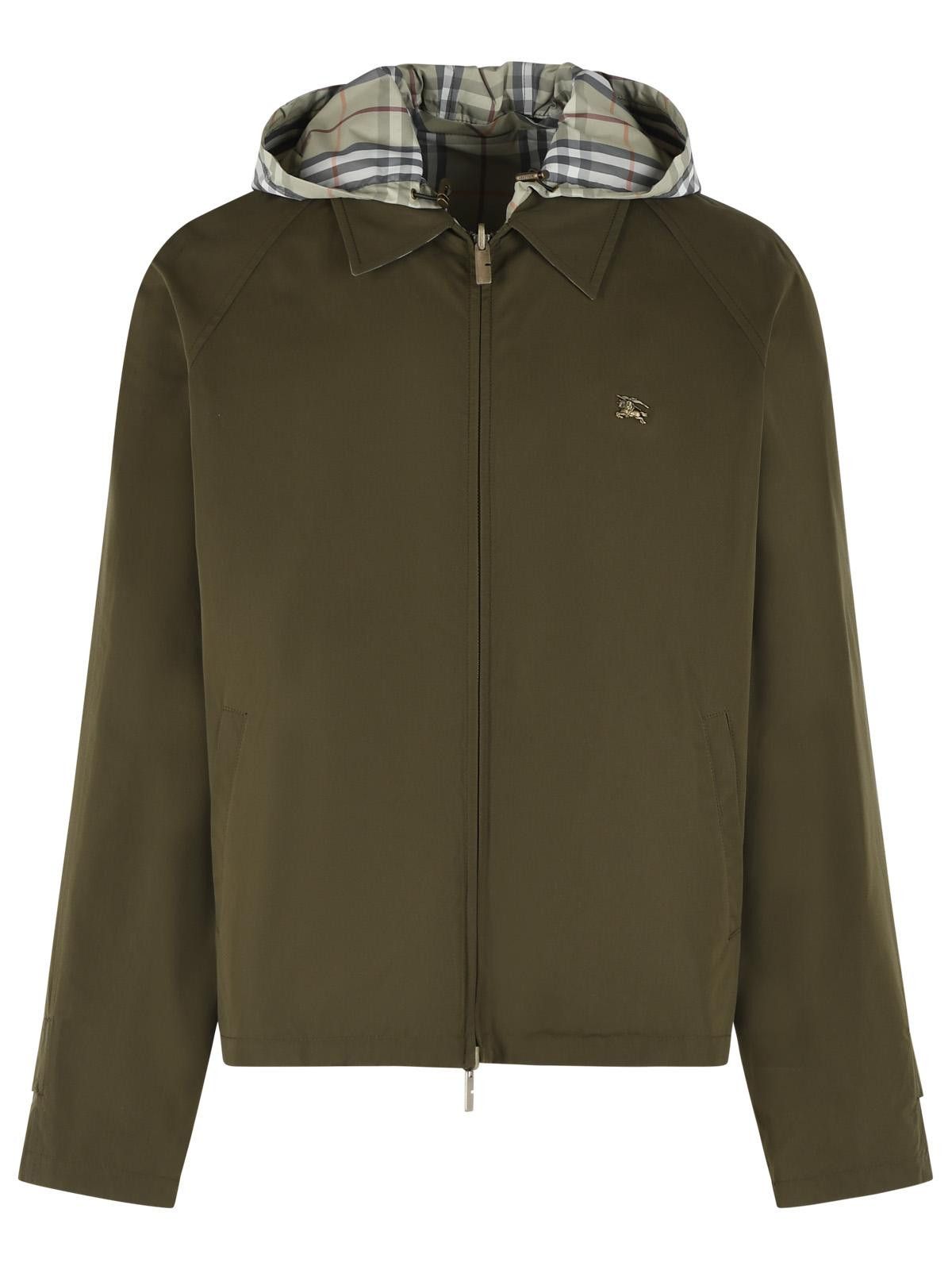 Burberry BURBERRY Reversible Green Cotton 'Check' Jacket Size US M / EU 48-50 / 2 - 1 Thumbnail
