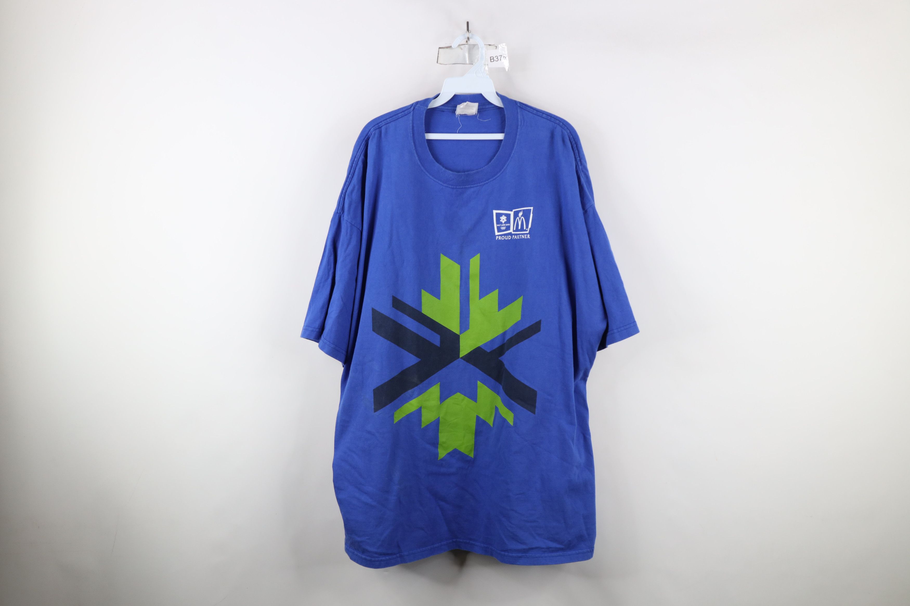 Vintage Vintage Y2K 2002 Winter Olympics Salt Lake City T-Shirt Blue Size US XXL / EU 58 / 5 - 1 Thumbnail
