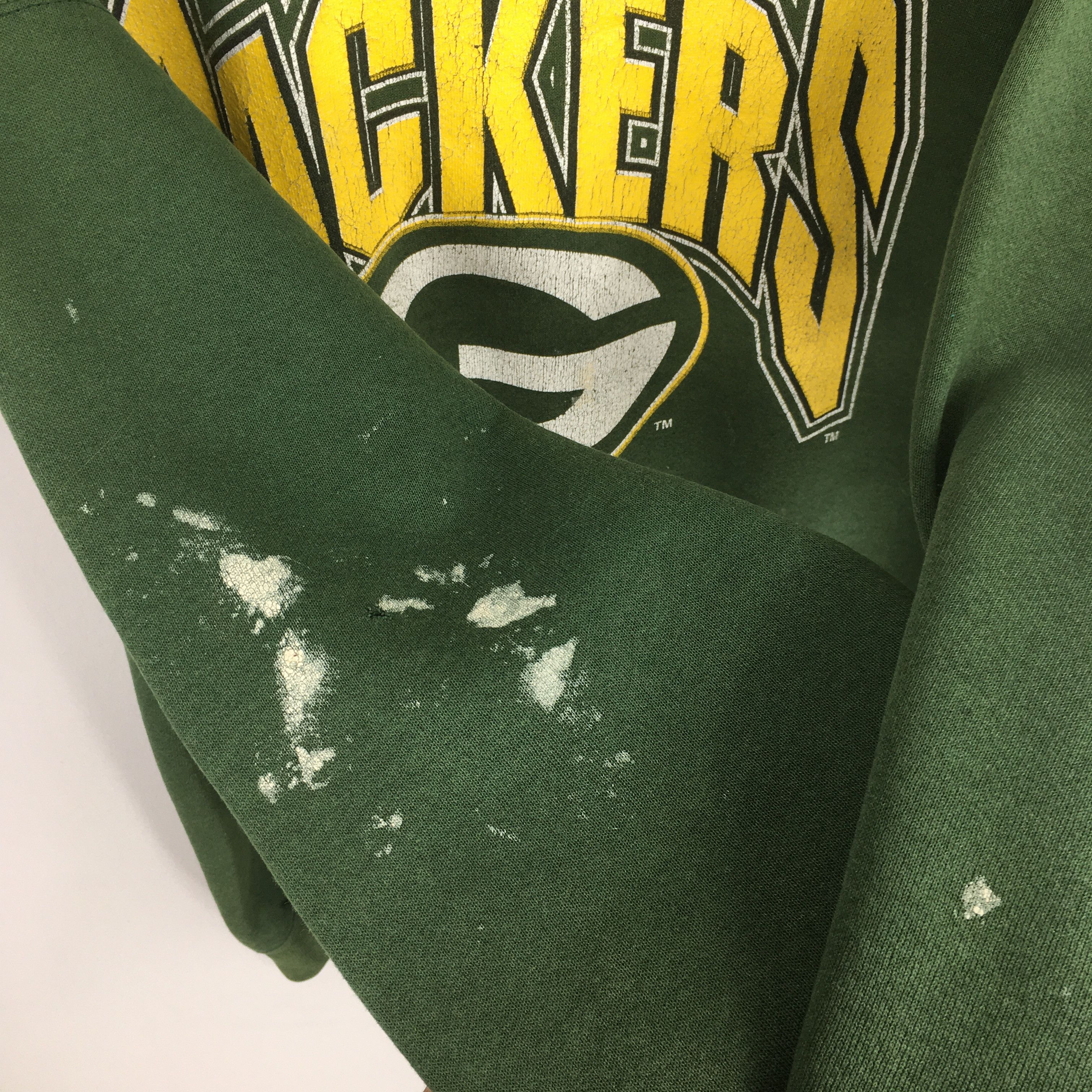 Logo Athletic Vintage 90s Green Bay Packers Football NFL Sweatshirt XLarge Size US XL / EU 56 / 4 - 5 Thumbnail