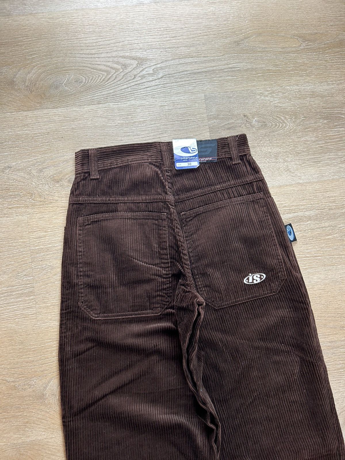 image of Jnco x Vintage Interstate Wide Leg Baggy Corduroy Pants in Brown, Men's (Size 30)