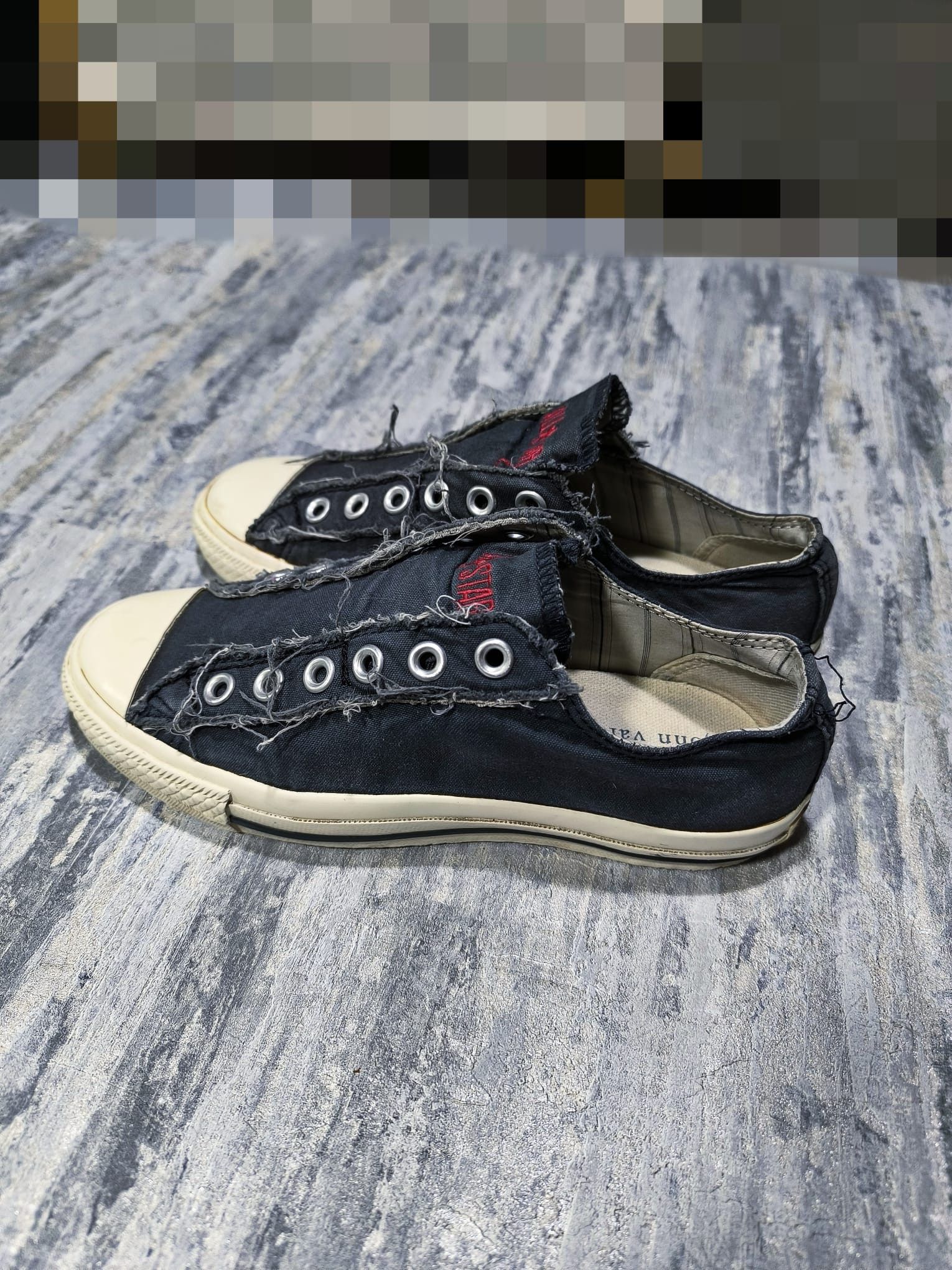 Converse × John Varvatos converse x john varvatos low top distressed sneakers Size US 7 / IT 37 - 6 Thumbnail