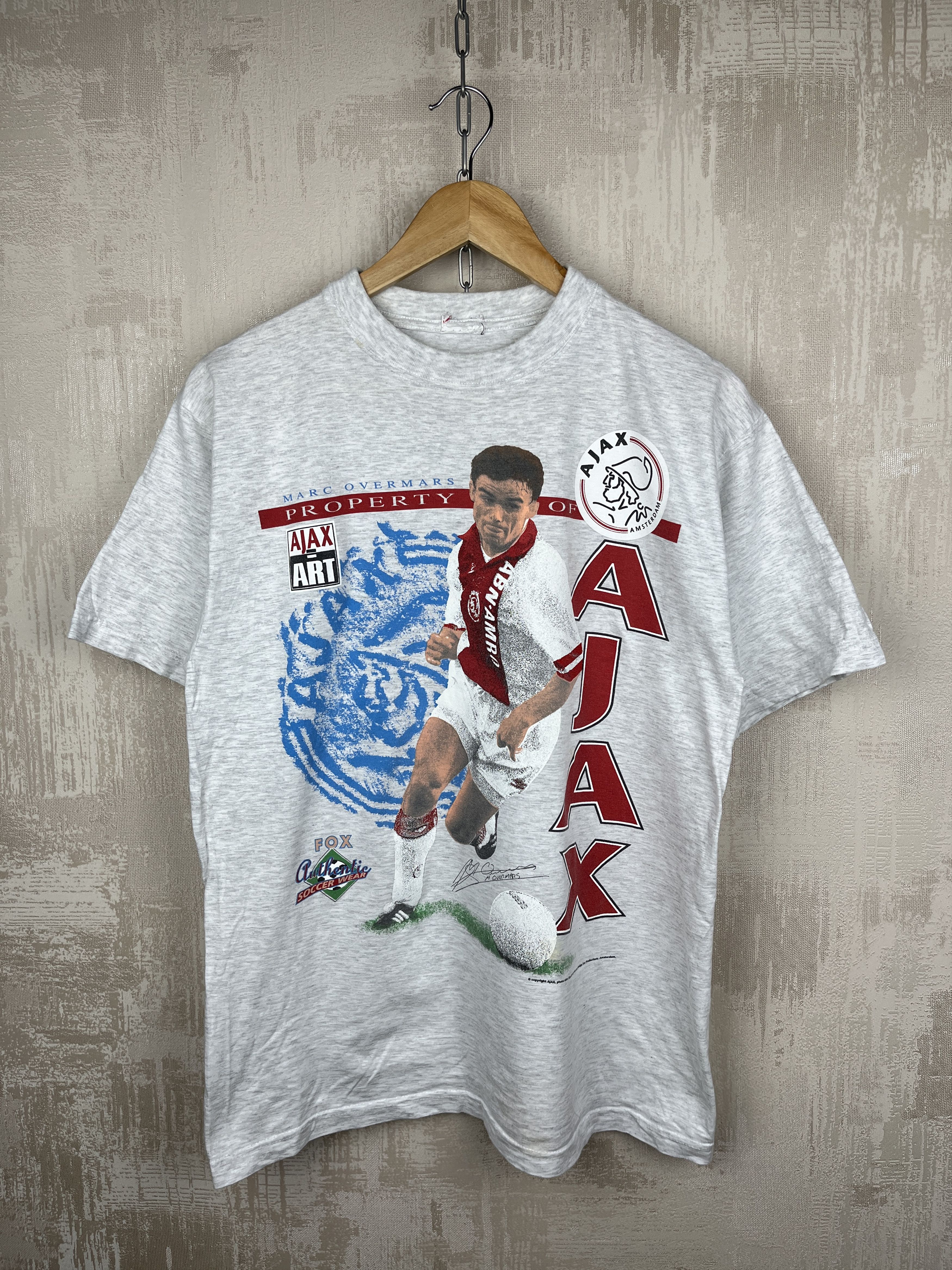 Vintage 90's AJAX Amsterdam Marc Overmars Fox Athletic Vintage Size US M / EU 48-50 / 2 - 1 Thumbnail