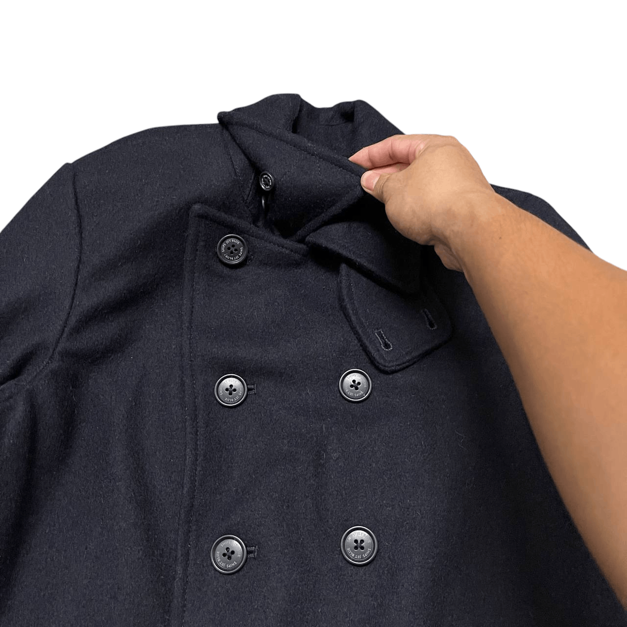 Ships Jet Blue Vintage Ships Jet Blue Wool Coat Double Breasted Size US M / EU 48-50 / 2 - 5 Thumbnail