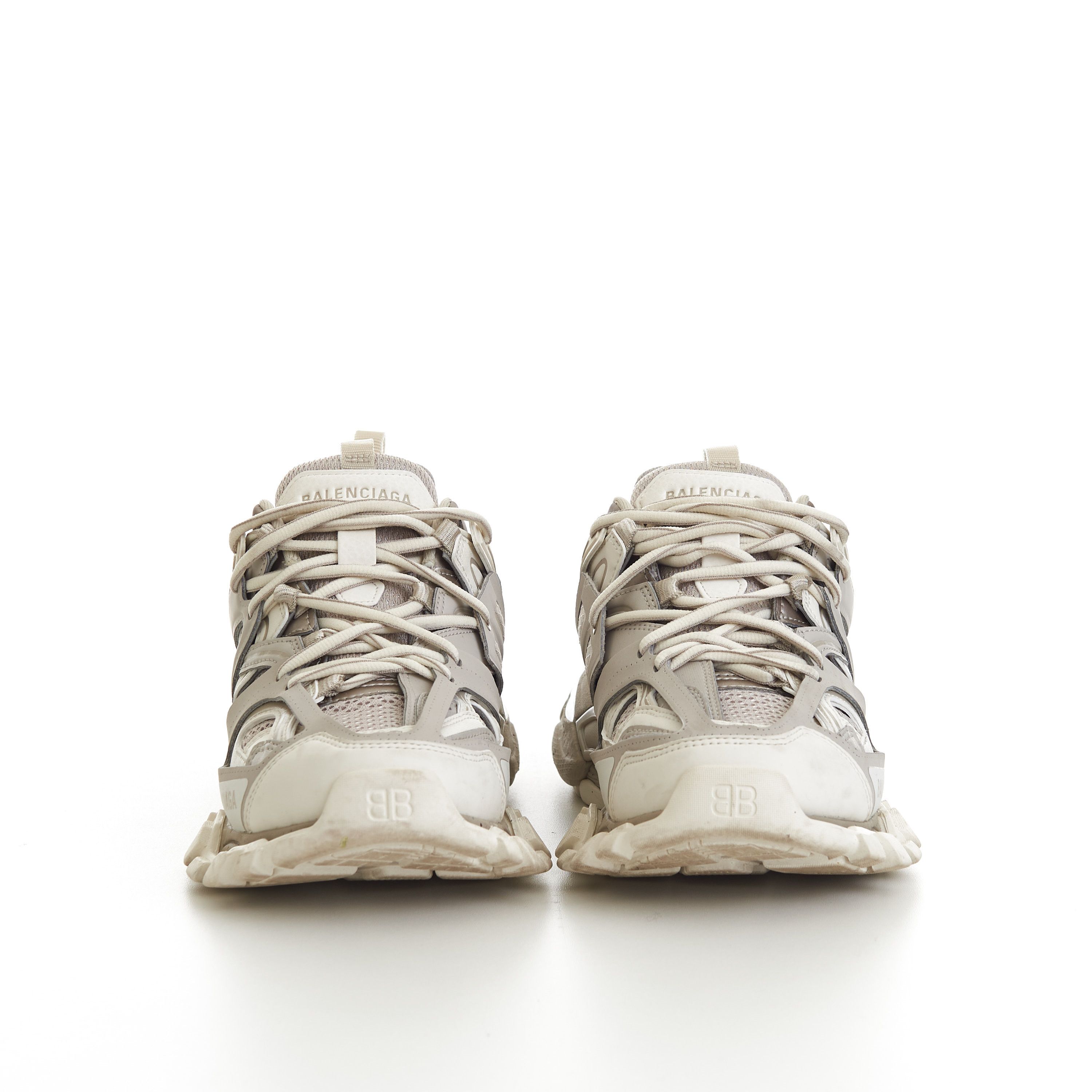 Balenciaga Women's Track Sneaker In Light Beige Mesh & Nylon Size US 7 / IT 37 - 3 Thumbnail