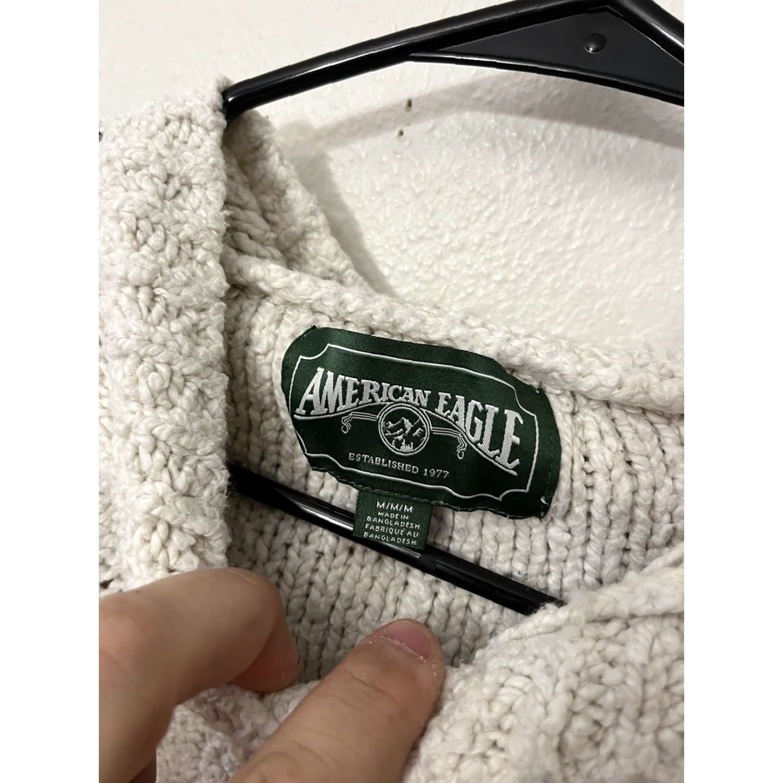Vintage VINTAGE AMERICAN EAGLE Hoodie Hoodie Unisex Adults M White Pullover Sweatshirt Regular Fit Mens/Womens Size M / US 6-8 / IT 42-44 - 3 Thumbnail