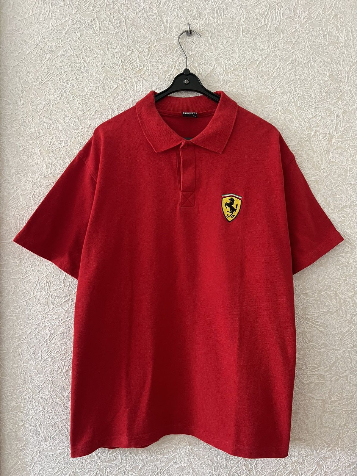 Vintage Vintage 1999 Ferrari Michael Schumacher Racing Polo T-Shirt Size US XXL / EU 58 / 5 - 2 Thumbnail