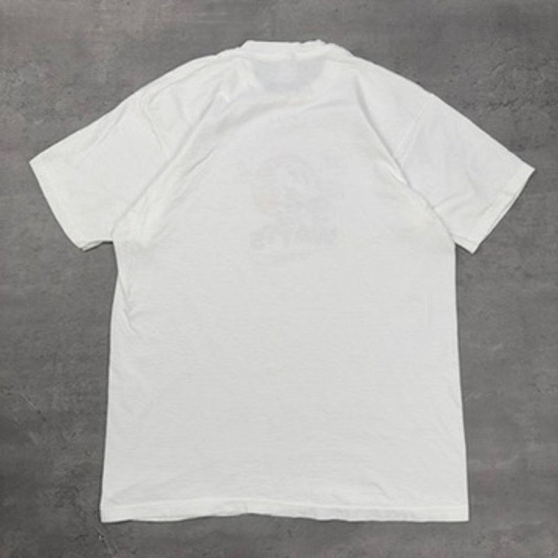 Hanes × Vintage Vintage Single Stitch Watts Plug In Middle Finger T Shirt Size US L / EU 52-54 / 3 - 5 Thumbnail
