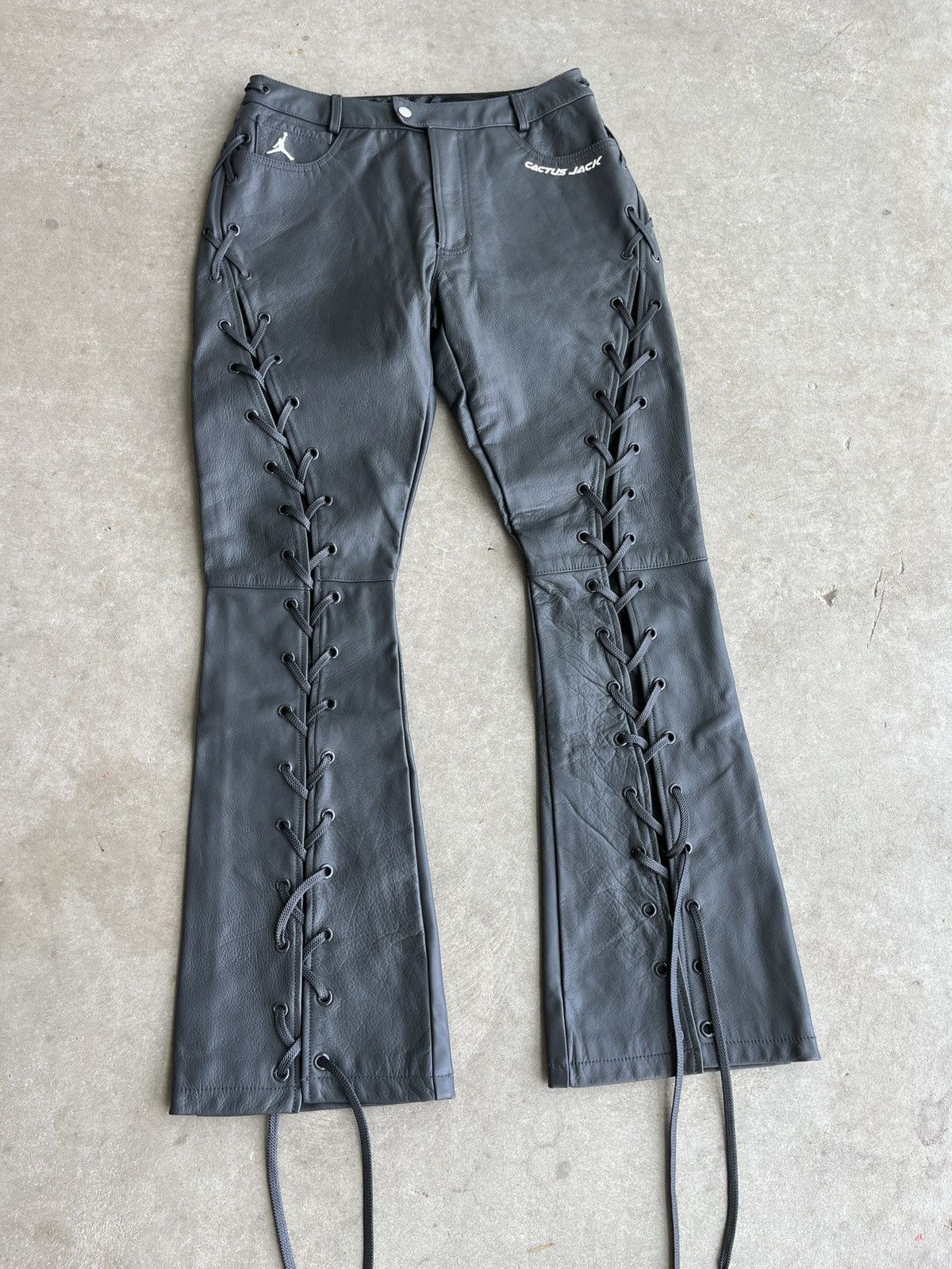 Jordan Brand × Travis Scott Jordan x Travis Scott Leather Pants (unisex) Size US 28 / EU 44 - 1 Thumbnail