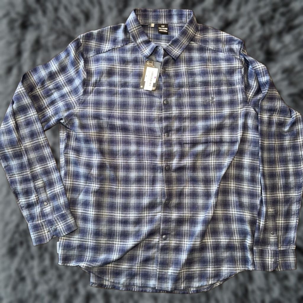Under Armour Under Armour Tradesman Flex Flannel LS Snap Front Shirt Mens Size 2XL NWT Size US XXL / EU 58 / 5 - 1 Thumbnail