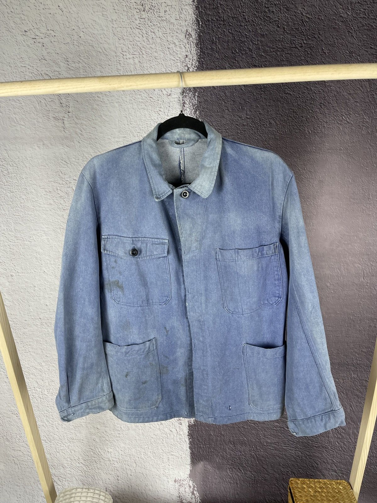 Vintage True Vintage 70s Sanfor Kuso distressed used work jacket Size US S / EU 44-46 / 1 - 2 Thumbnail