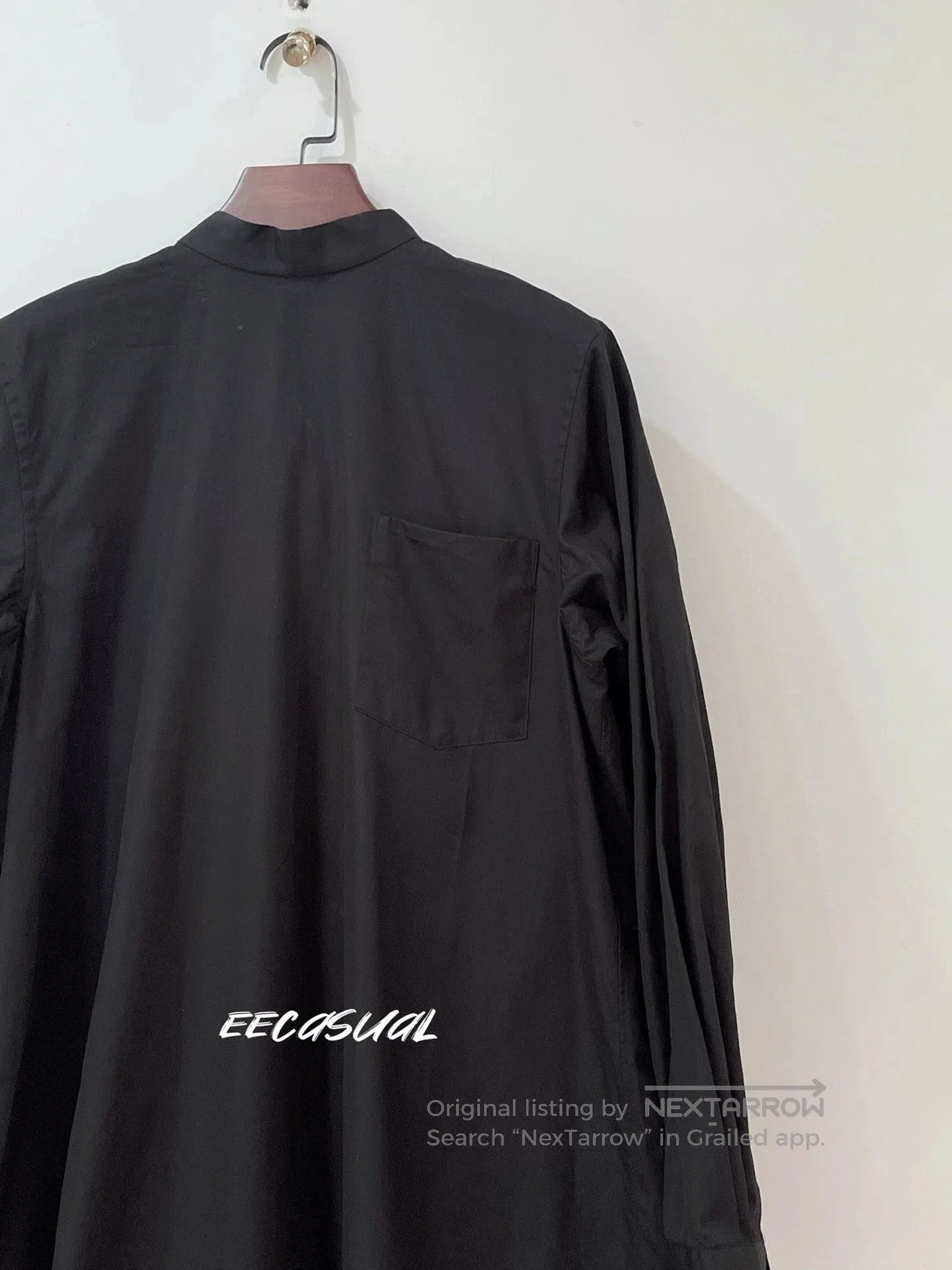 CDG by Comme des Garcons Black Long Sleeve Shirtdress with Bow Tie. Size S / US 4 / IT 40 - 7 Thumbnail